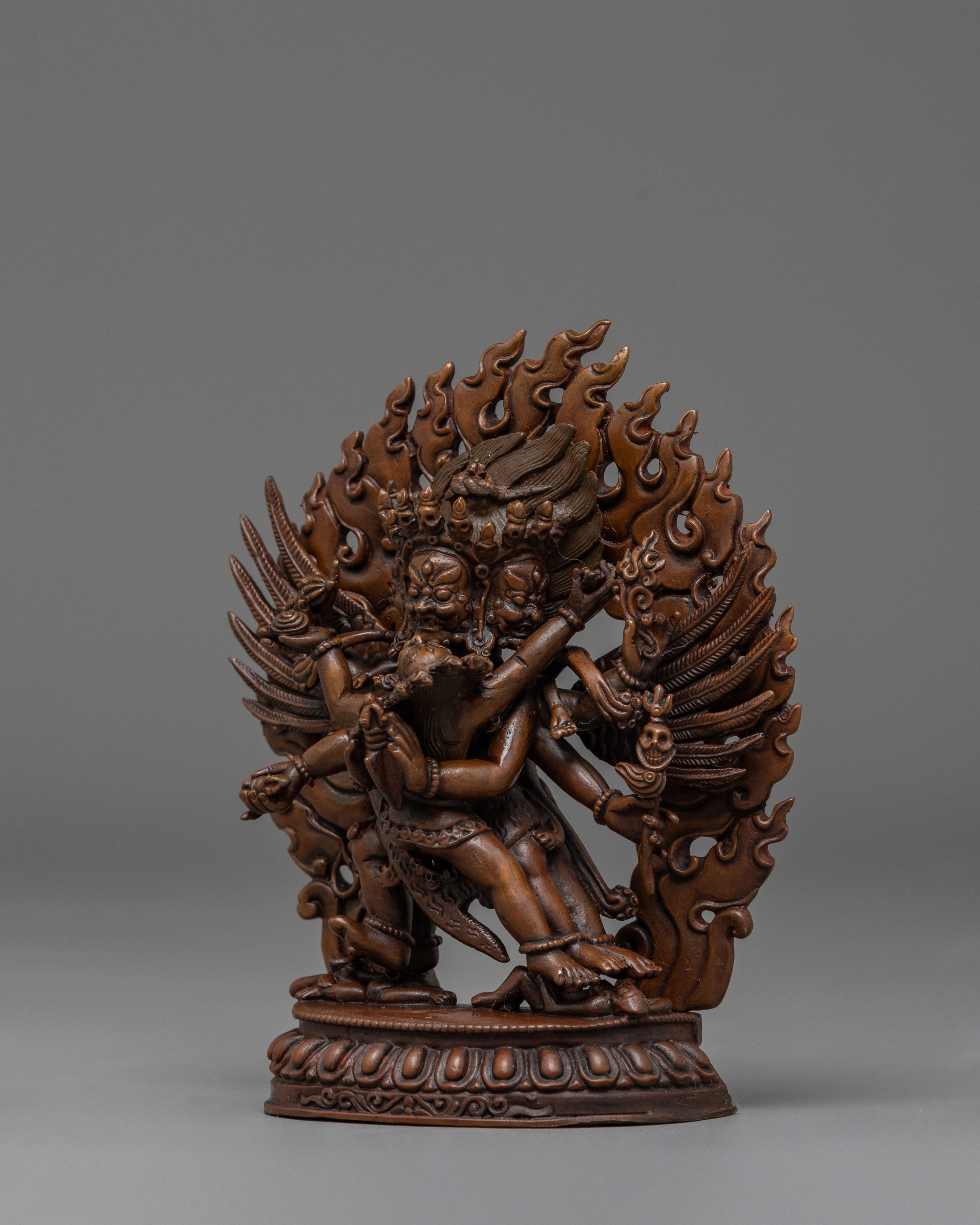 Sacred Vajrakilaya Statue for Tantric Altars | Handmade Buddhist Sculpture