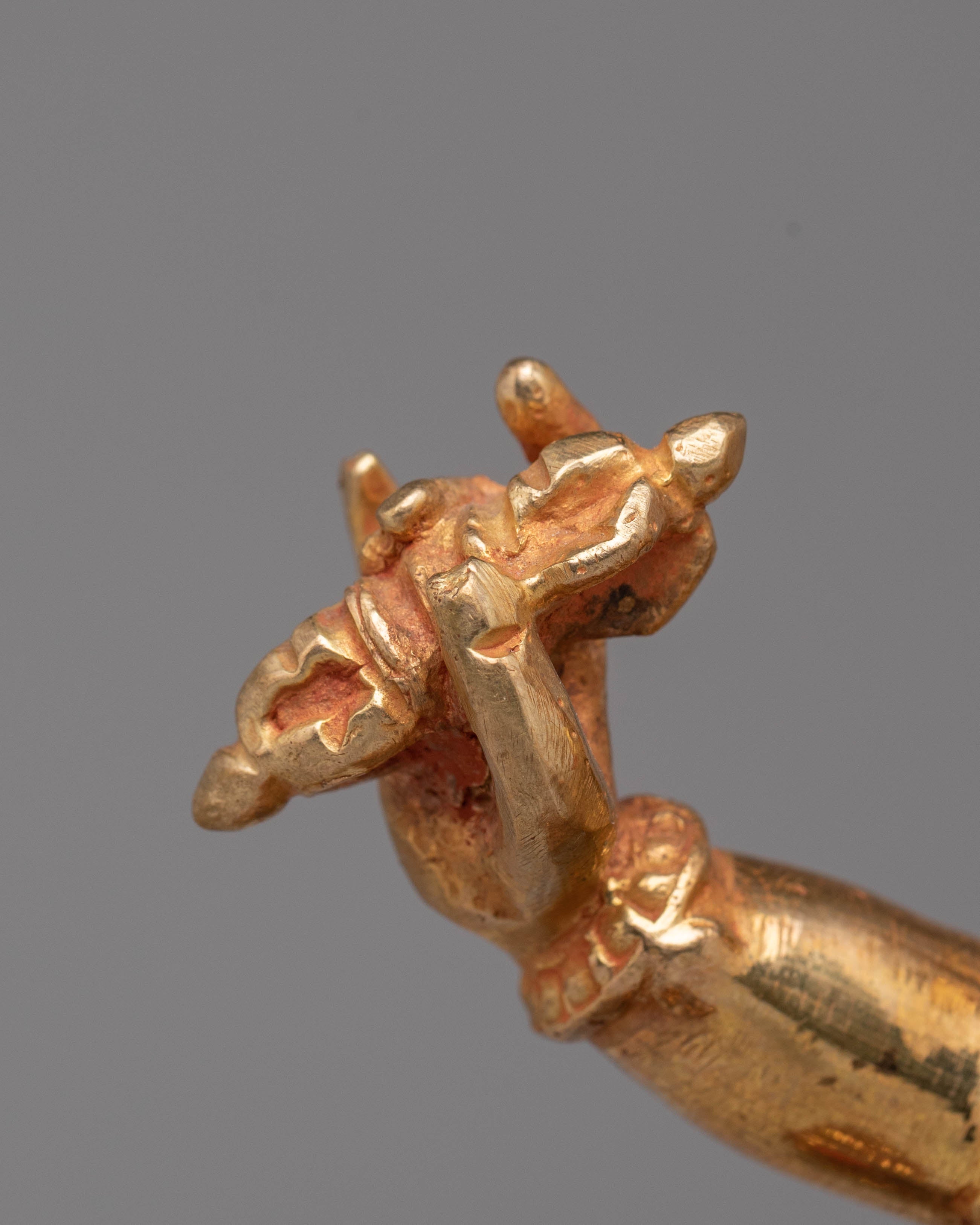 Vajrapani Statue for Protection | 24K Gold Plated Copper for Spiritual Safety