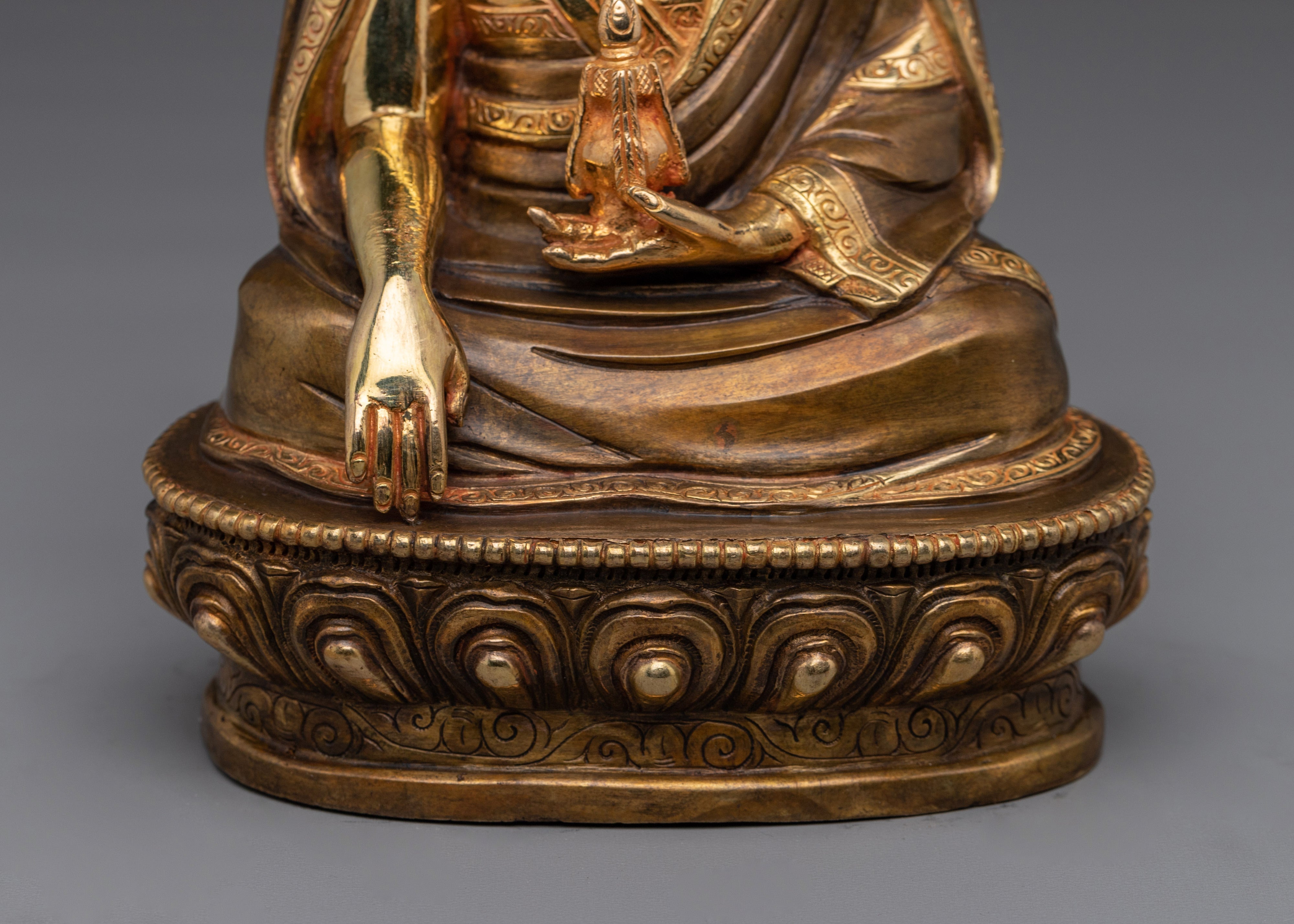 Vajrayana Master Guru Shapdum Sculpture | Tibetan Guru