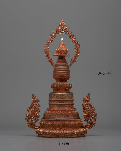 Decorative Stupa Tibetan | Sacred Symbol for Meditation and Harmony