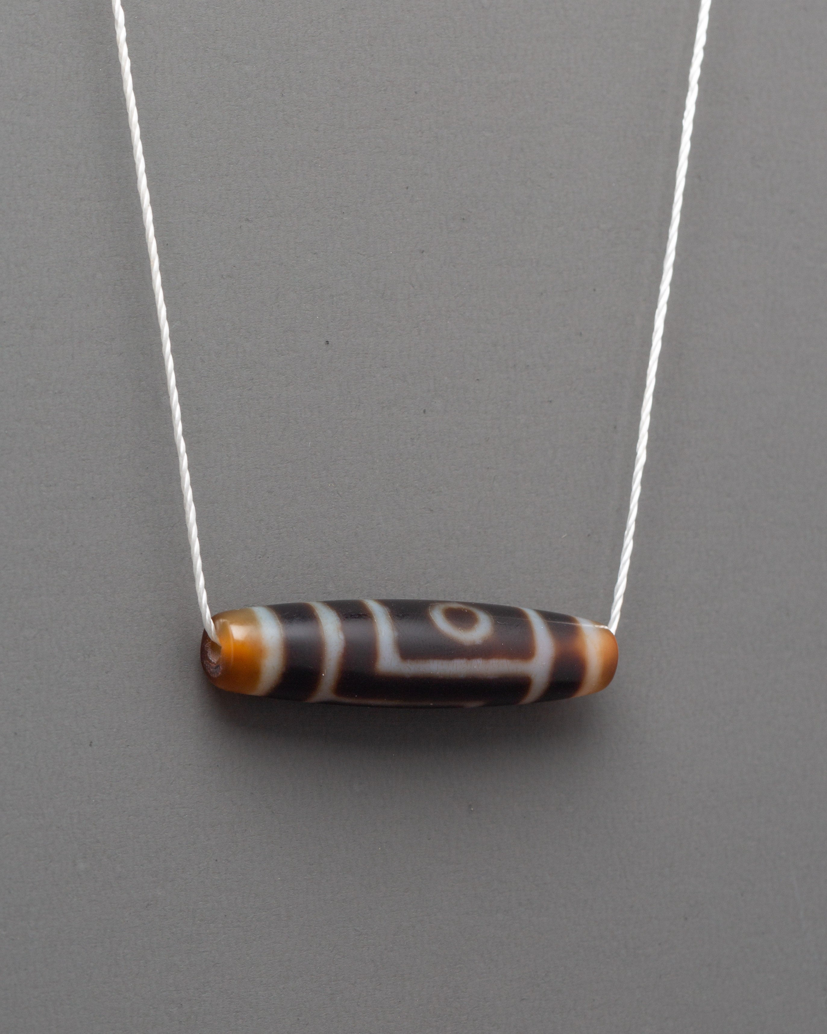 Dzi  Bead Pendant | Sacred Protection Amulet Necklace
