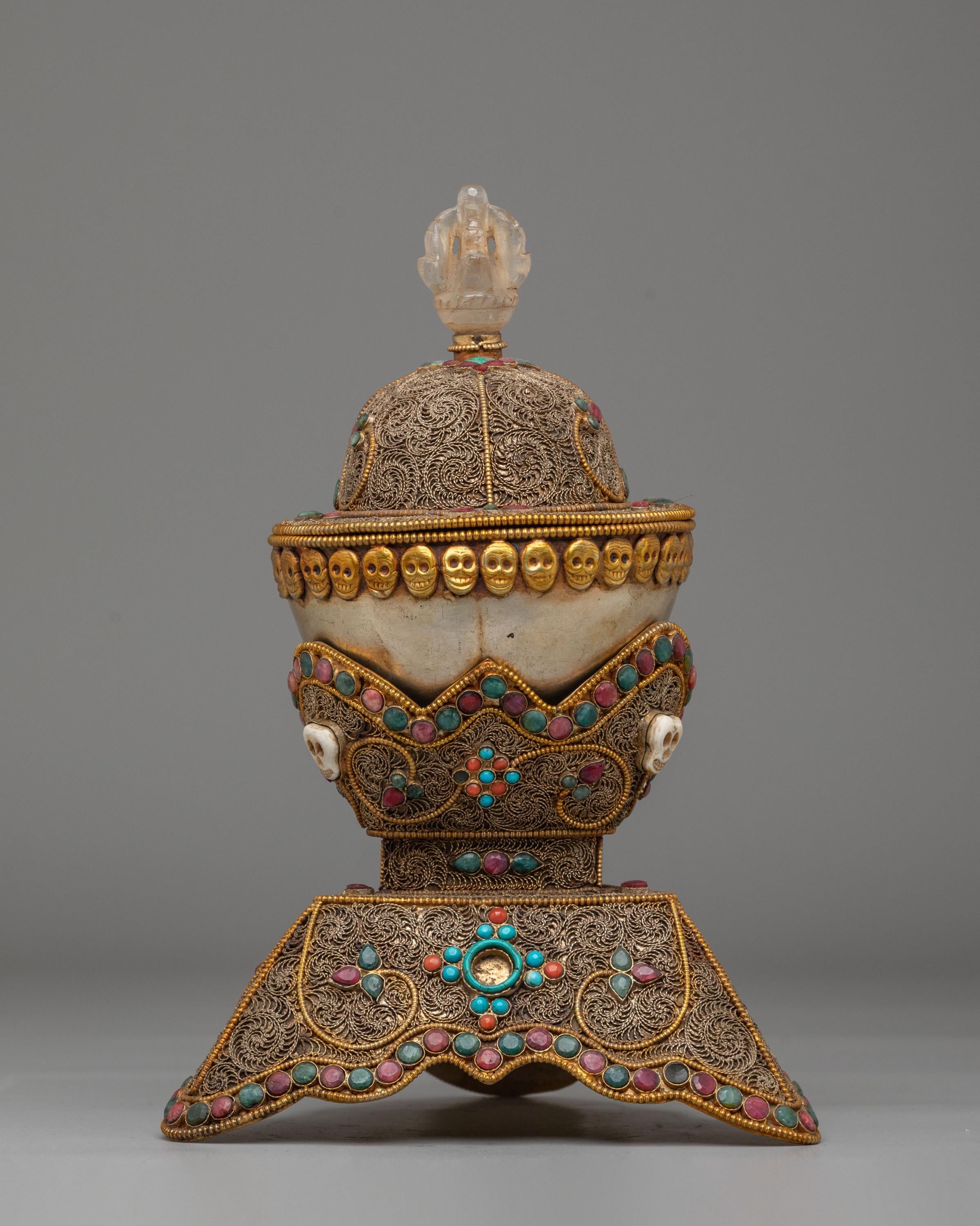 Kapala Buddhist Ritual Vessel | Tibetan Skull Cup