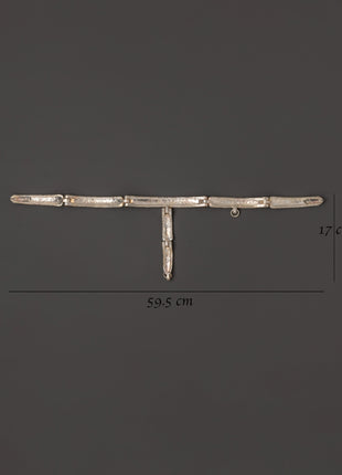 Traditional Tibetan Belt | Silver-Plated White Metal