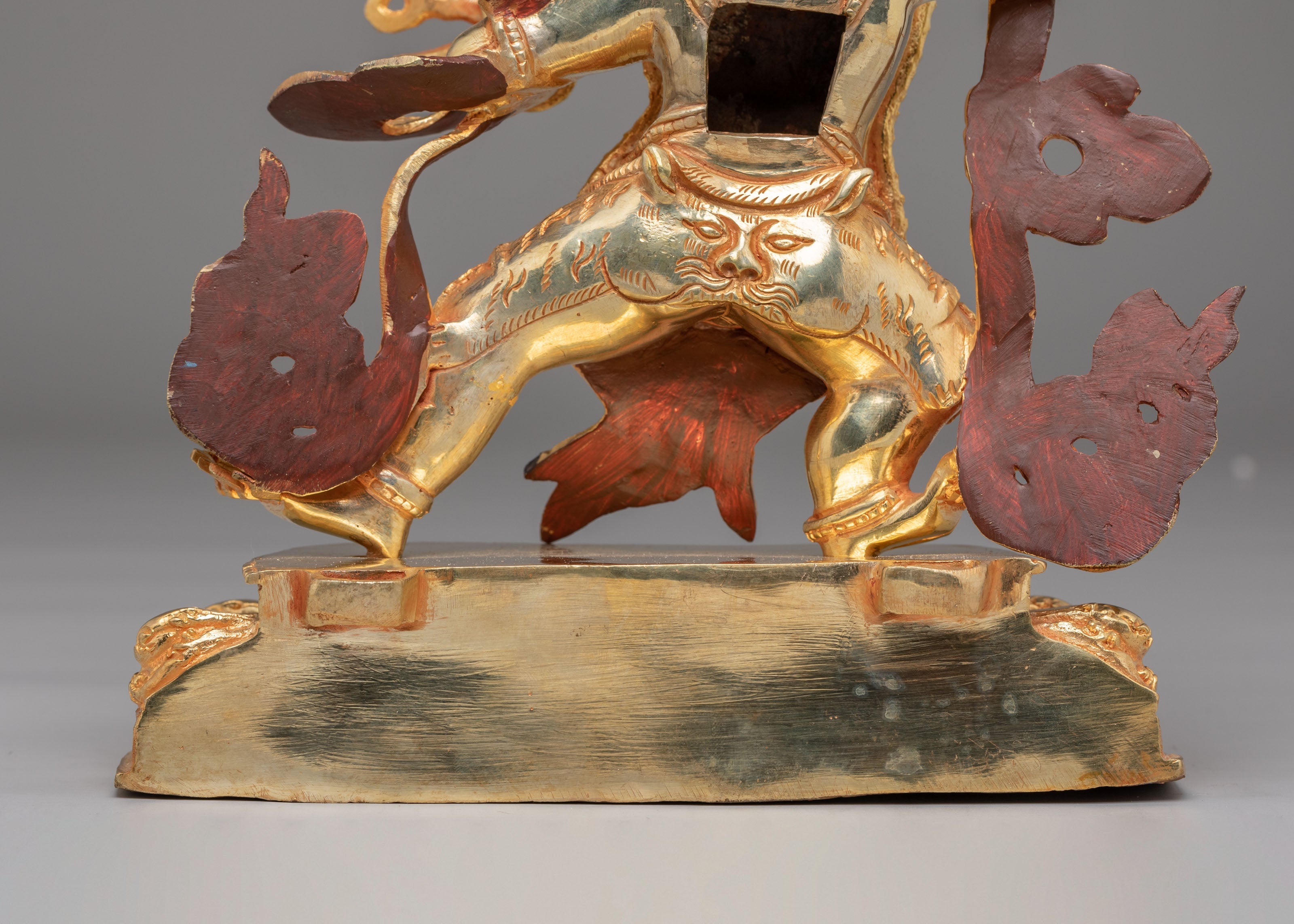Tibetan Altar Vajrapani Sculpture | Buddhist Protector Deity