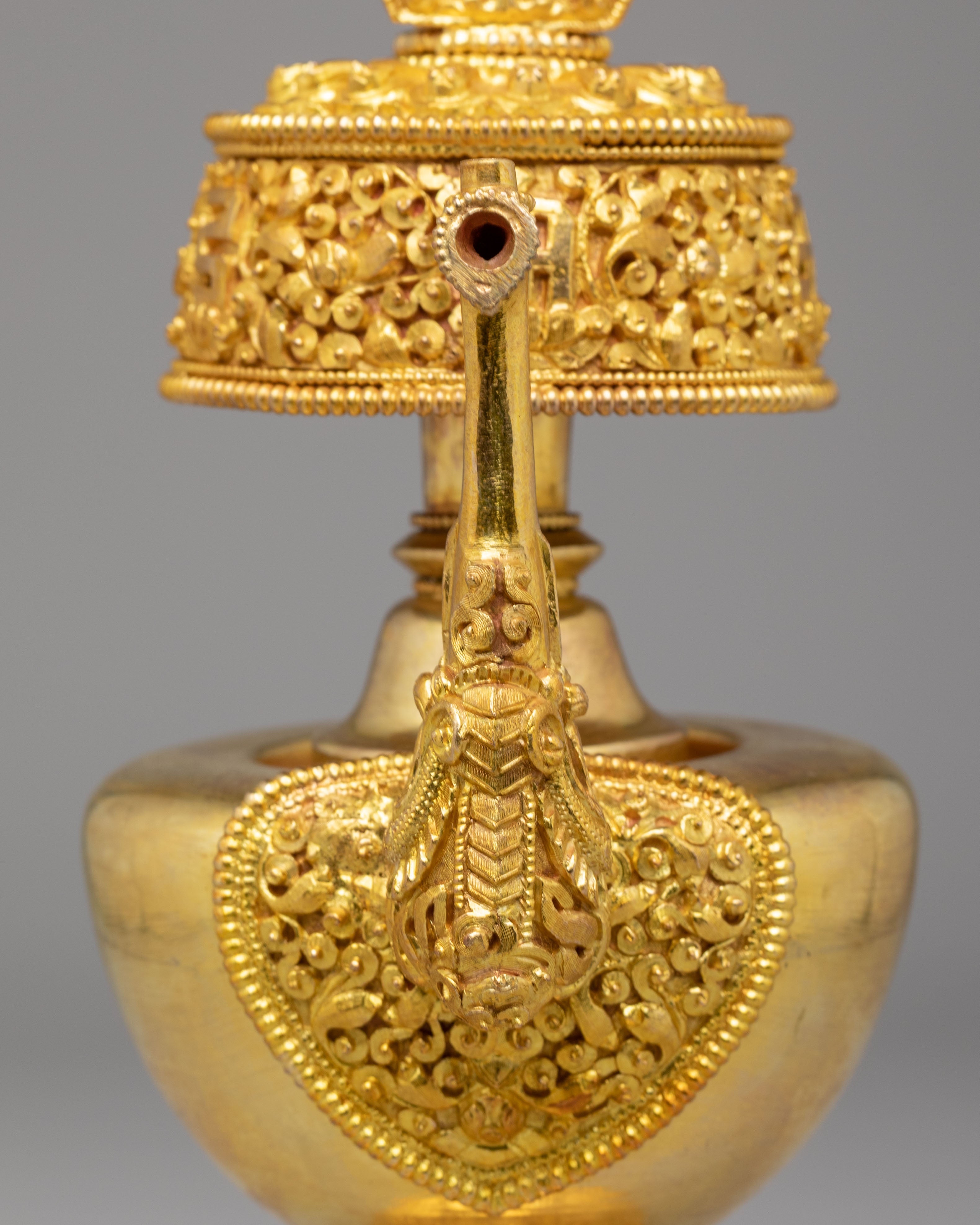 Sacred Ritual Bhumba | Gold Plated Tibetan Bhumba