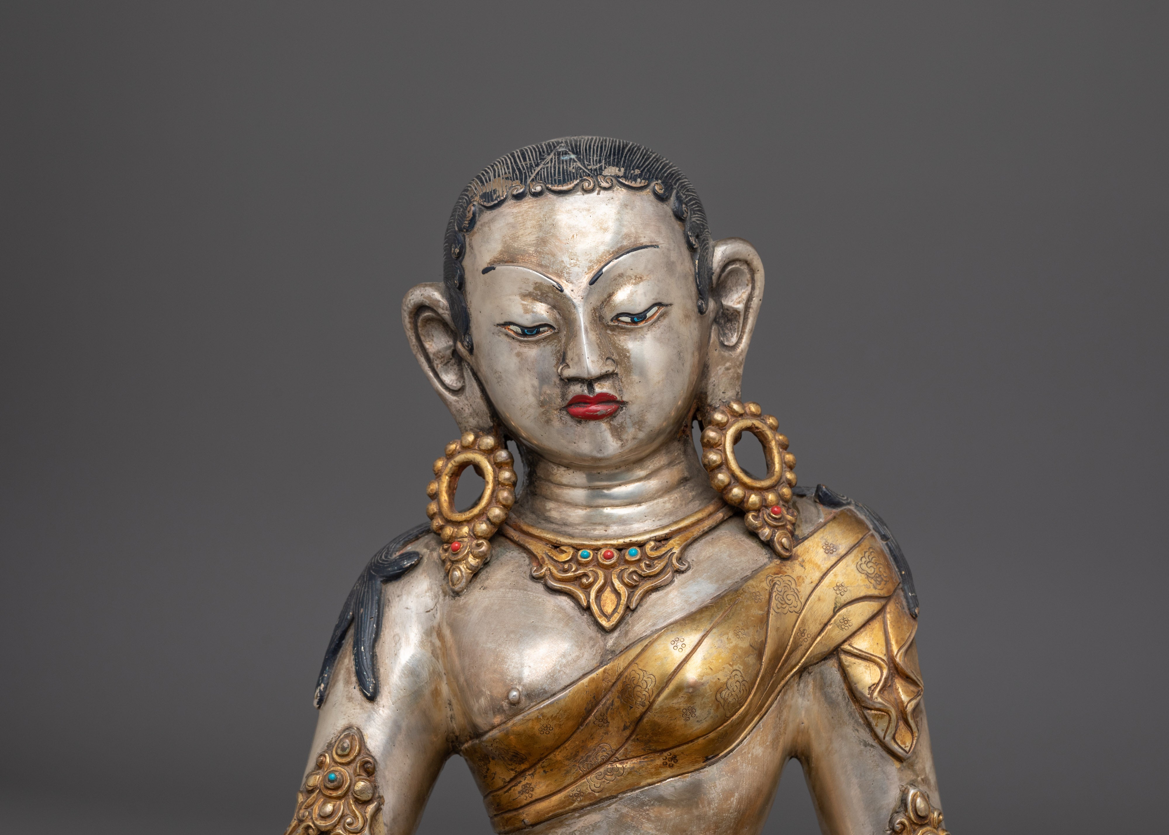 Parvati Copper Gold Plated Statue | Gold & Silver Plating