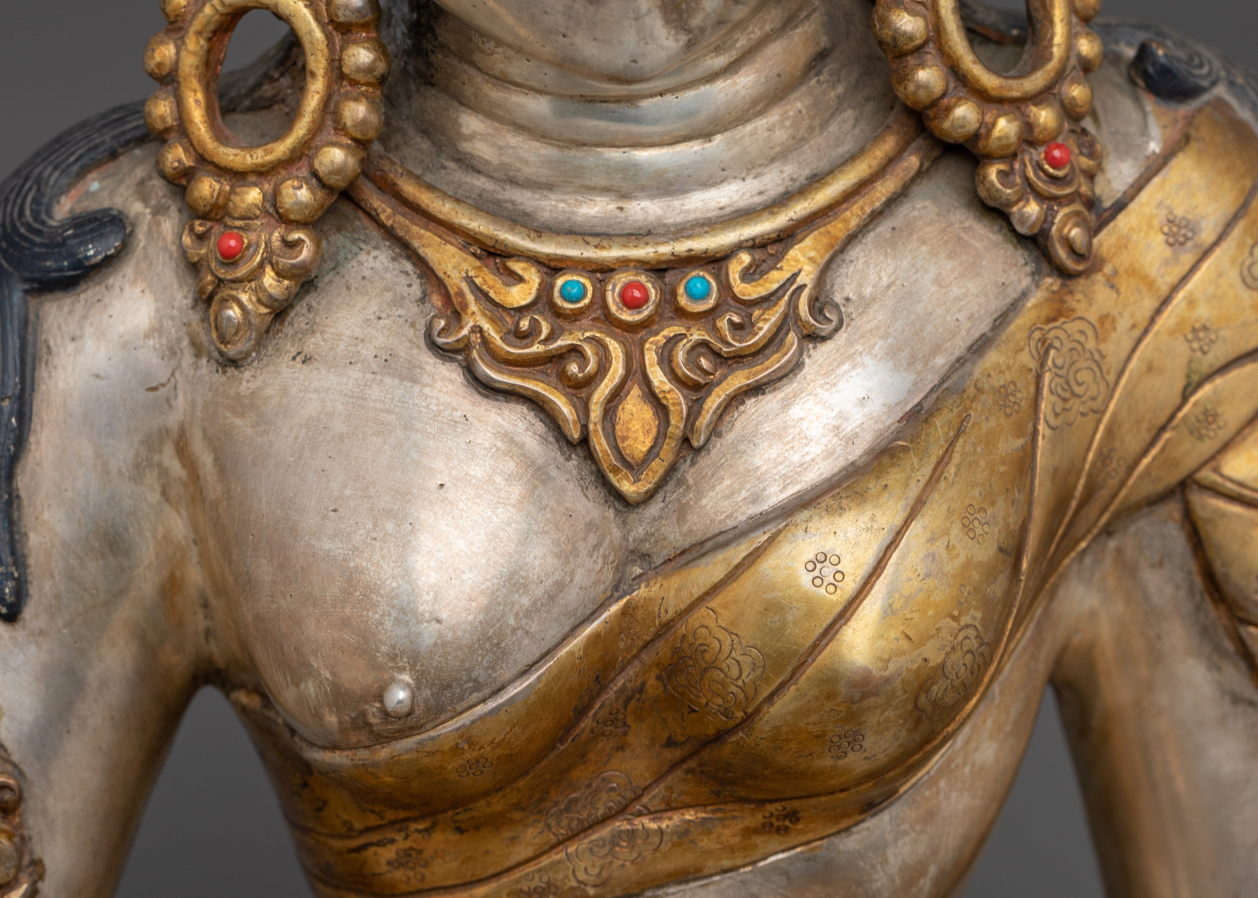 Parvati Copper Gold Plated Statue | Gold & Silver Plating
