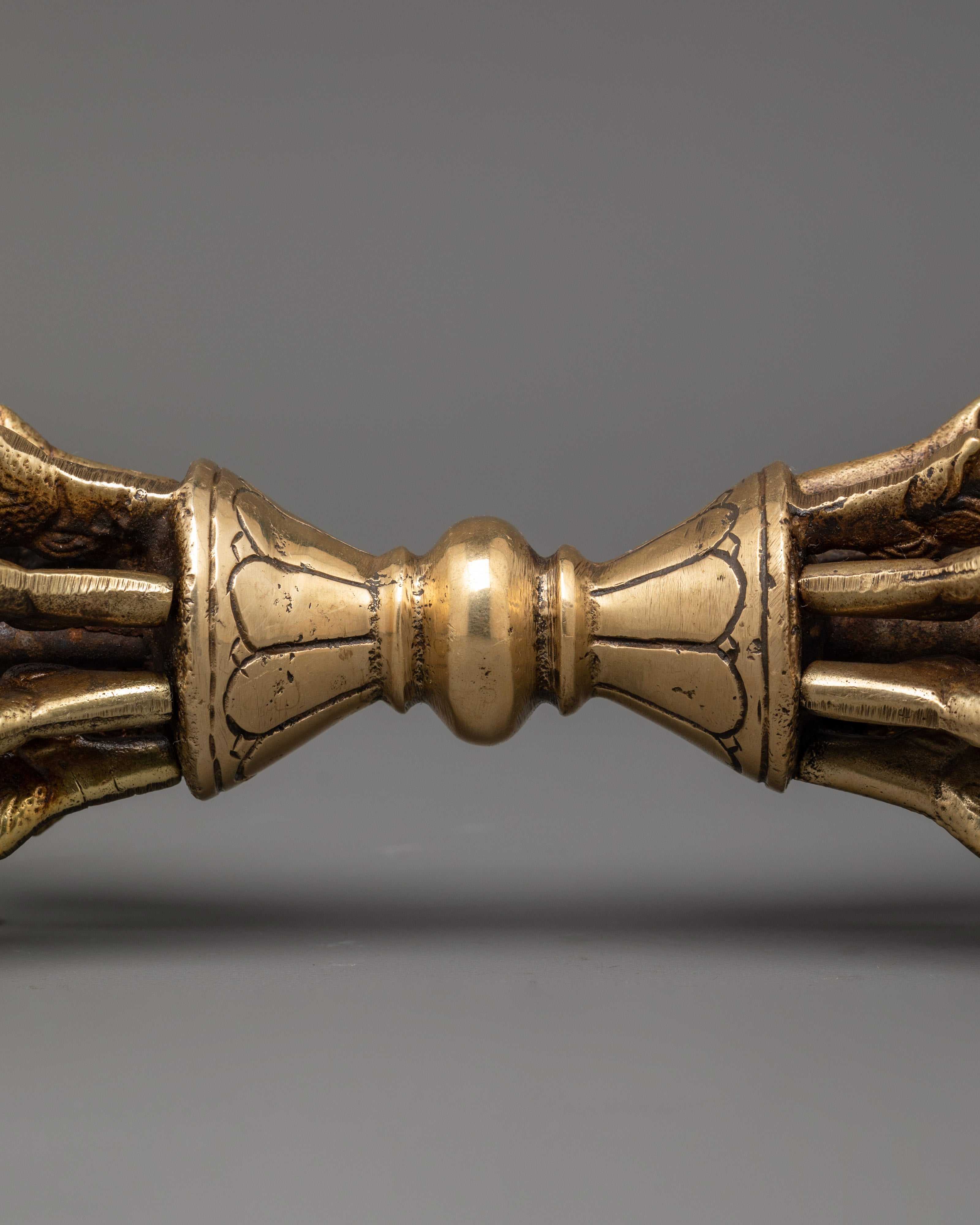 Large Brass Vajra Dorje | Sacred Spiritual Artifact