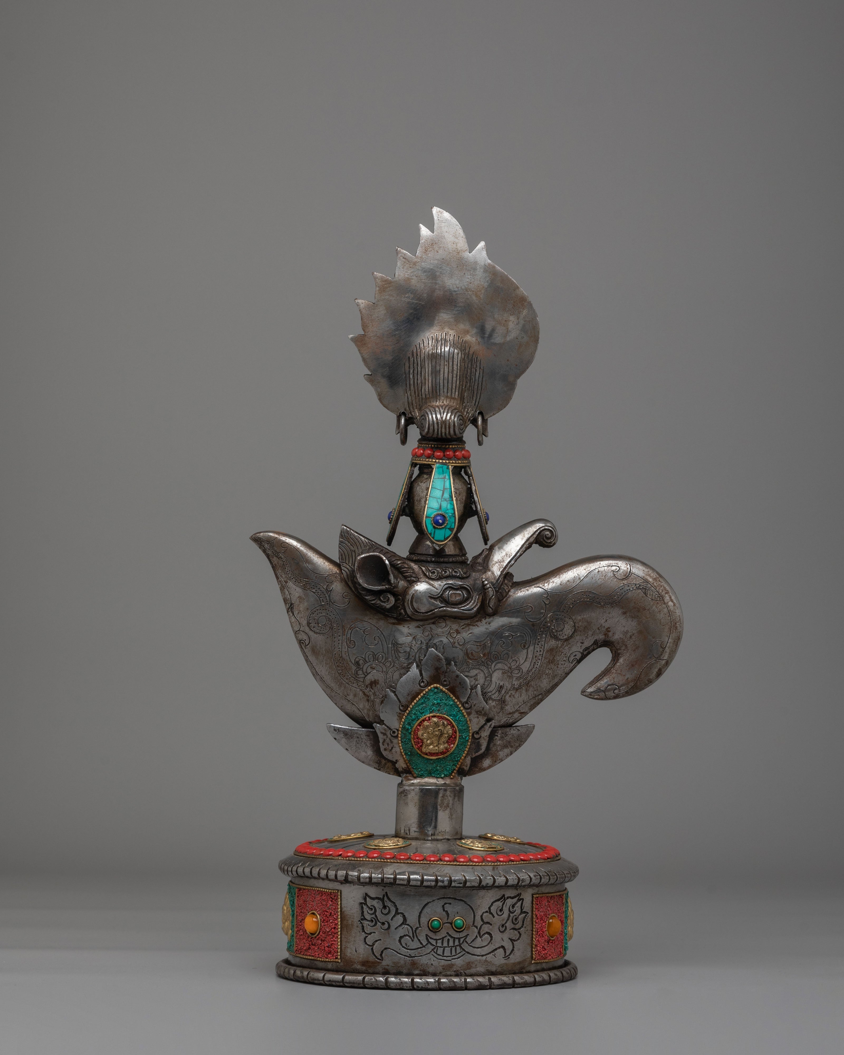 Handcrafted Ritual Kartika Knife | Traditional Vajrayana Offering Knife