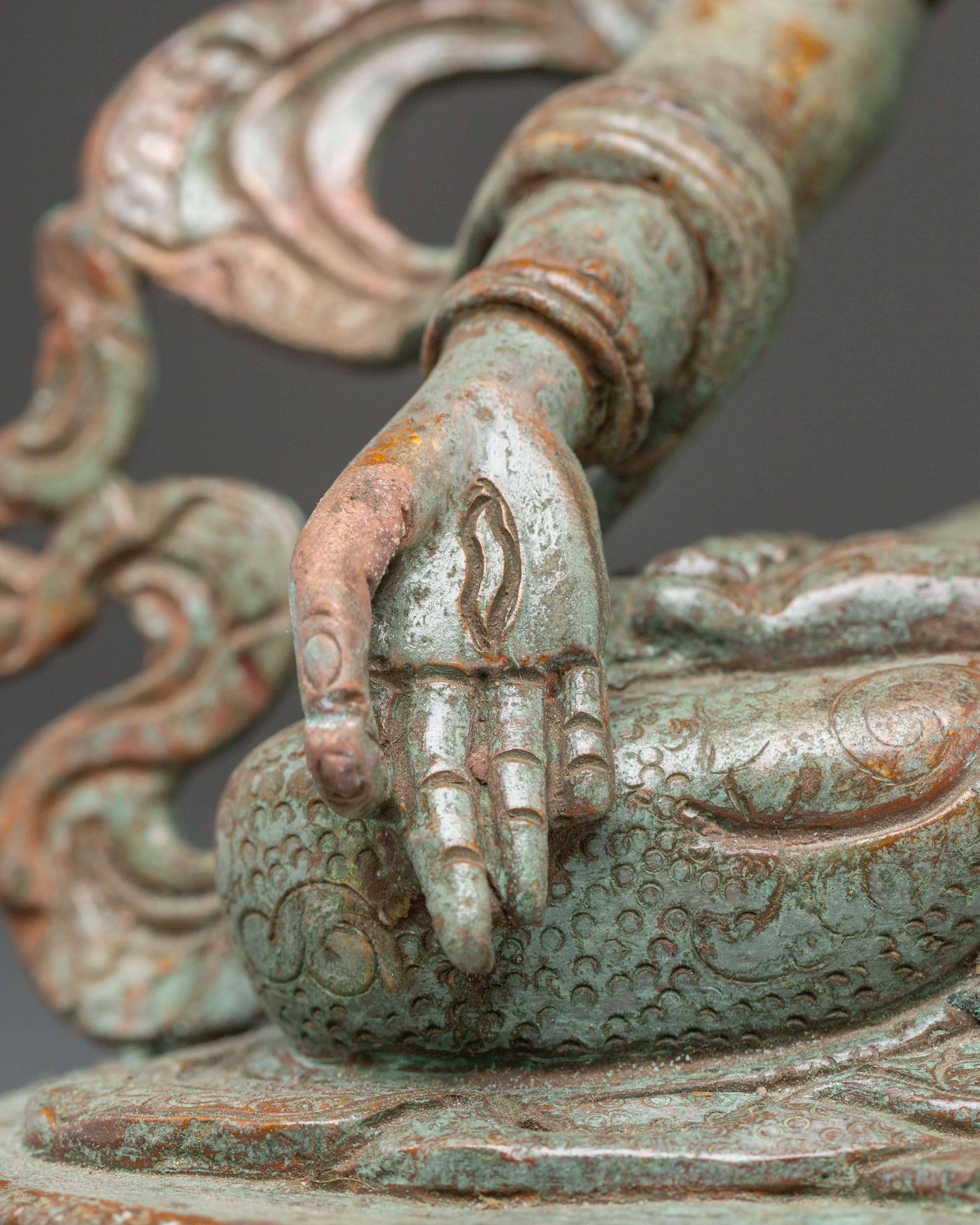 Sacred Statue of Healing Goddess White Tara | Tibetan Buddhist Sculpture