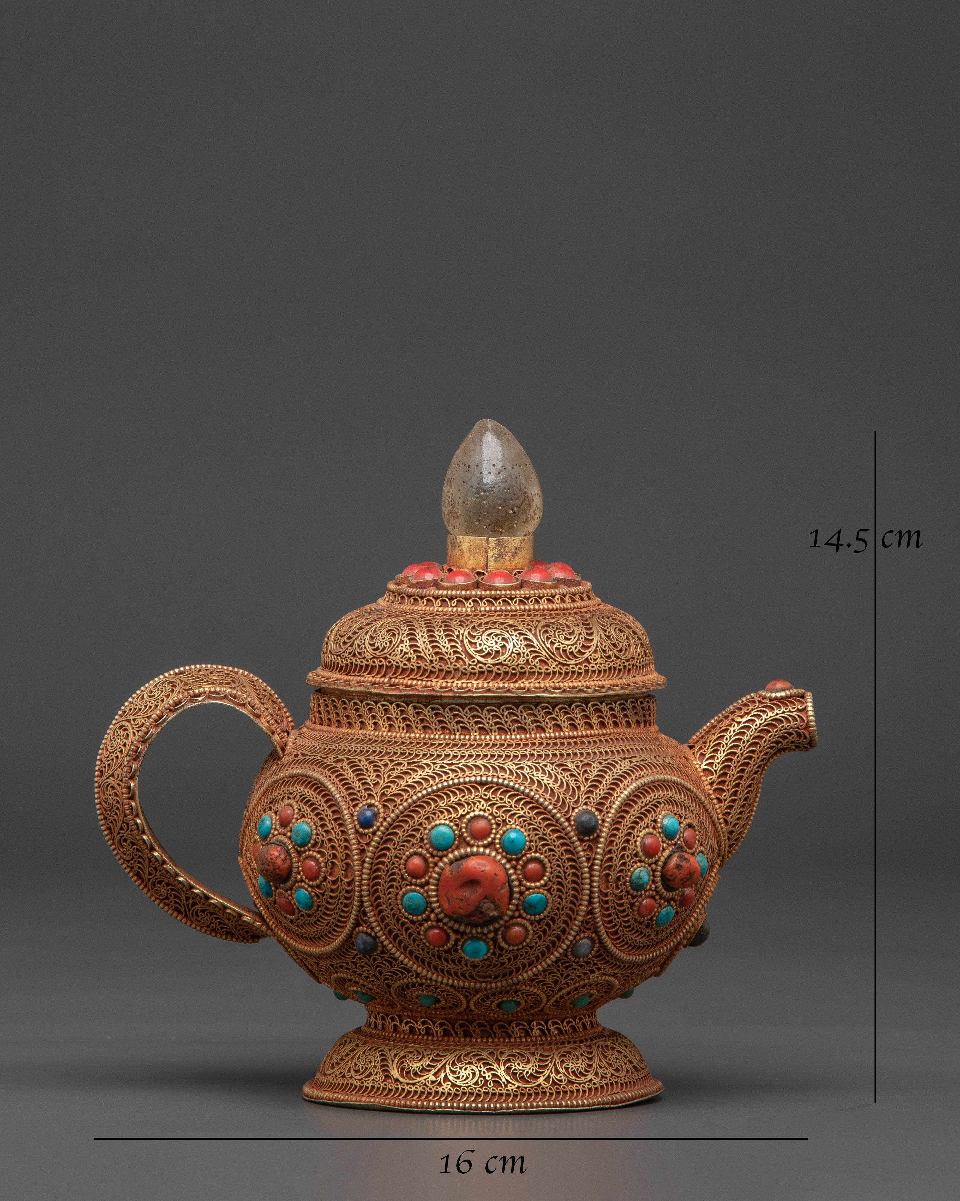 Sacred Buddhist Teapot | Tibetan Ritual Vessel