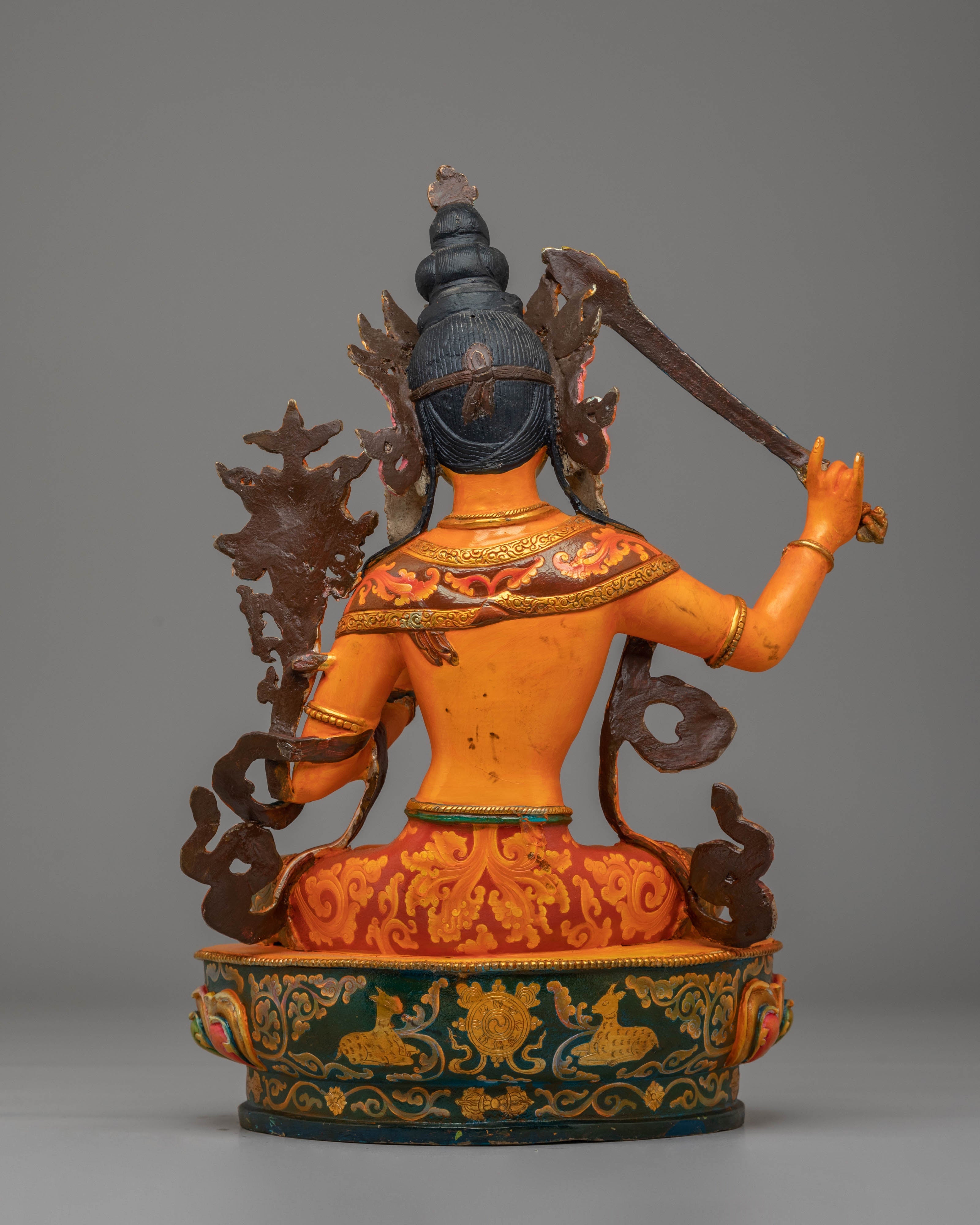 Manjushri Statue with Flaming Sword | Bodhisattva of Wisdom and Knowledge