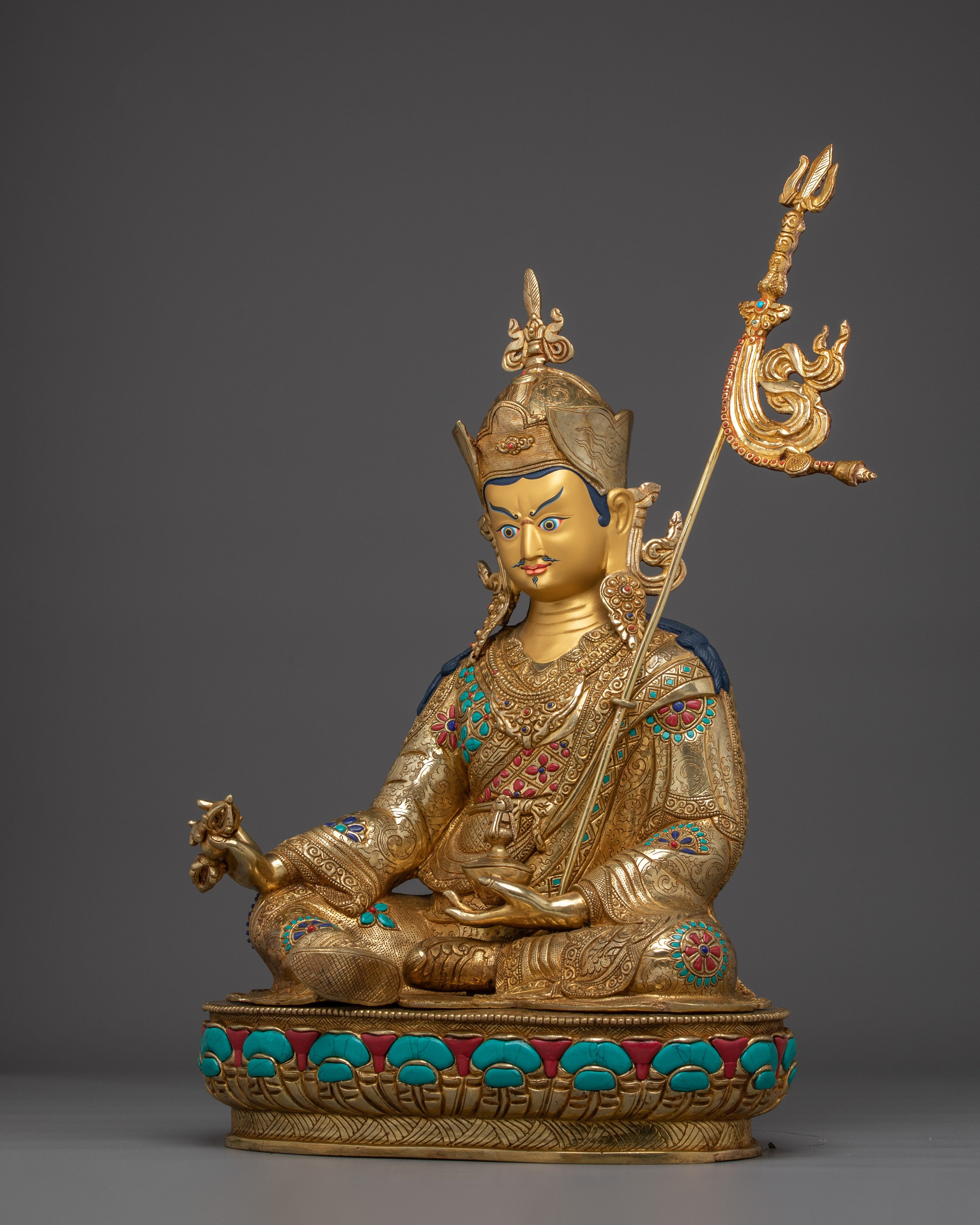 Vajra Master Padmasambhava Statue | Precious Lotus Born Guru Artwork