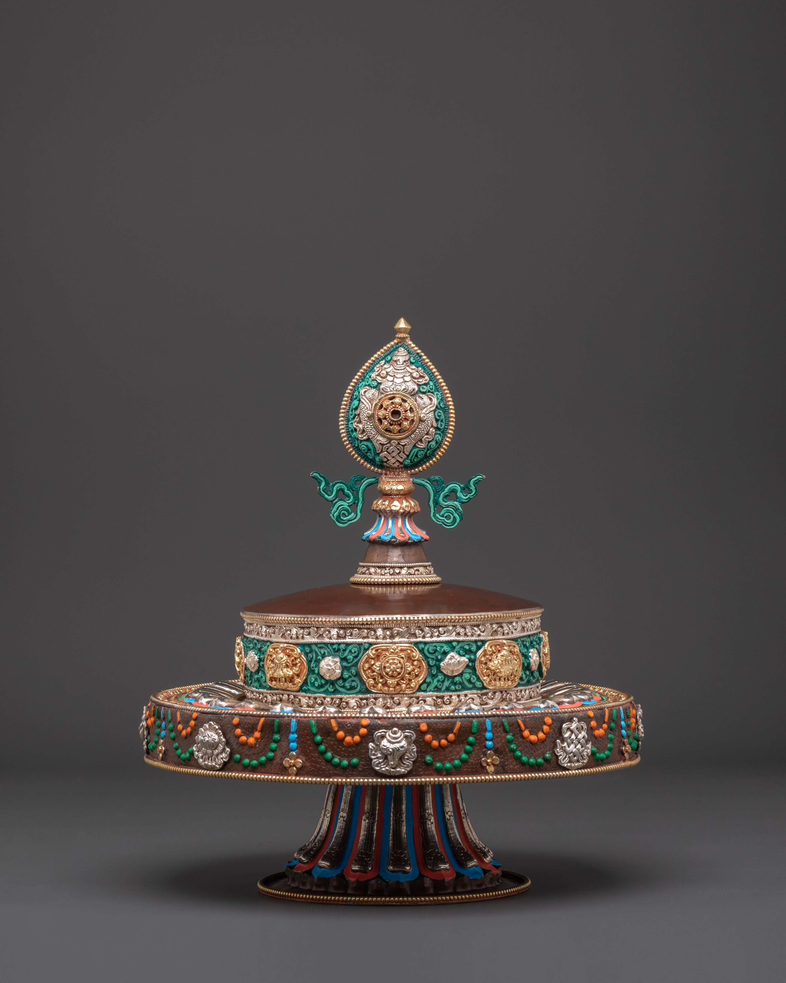 Tibetan Ritual Manda Set | Spiritual Mandala Set for Altar and Meditation