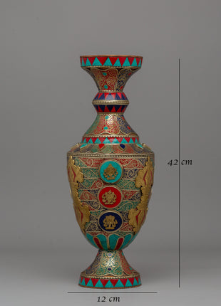 Brass Flower Vases | Handmade Decorative Pieces for Meditation and Every Rooms