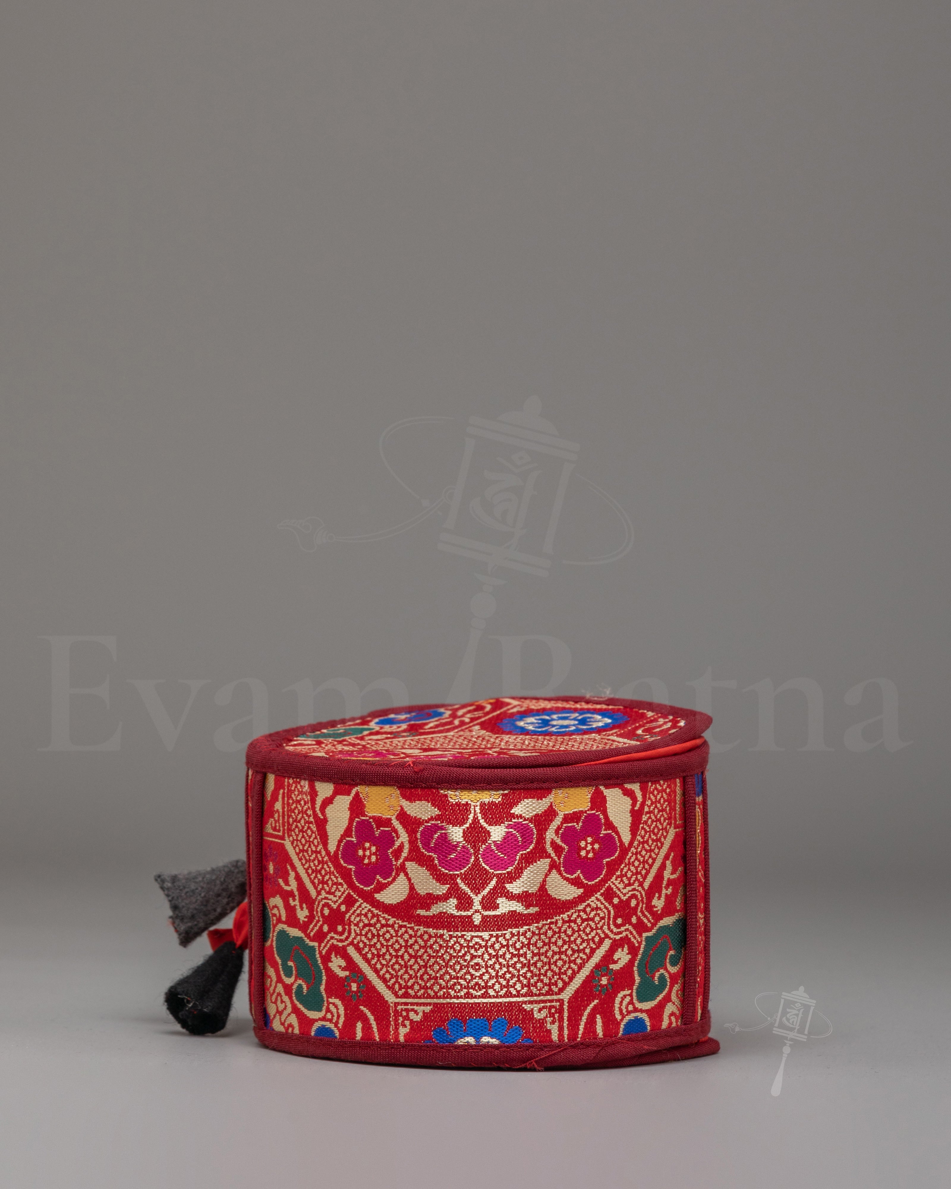 Buddhist Ritual Damaru Cover | Traditional Buddhist Drum Protector Case