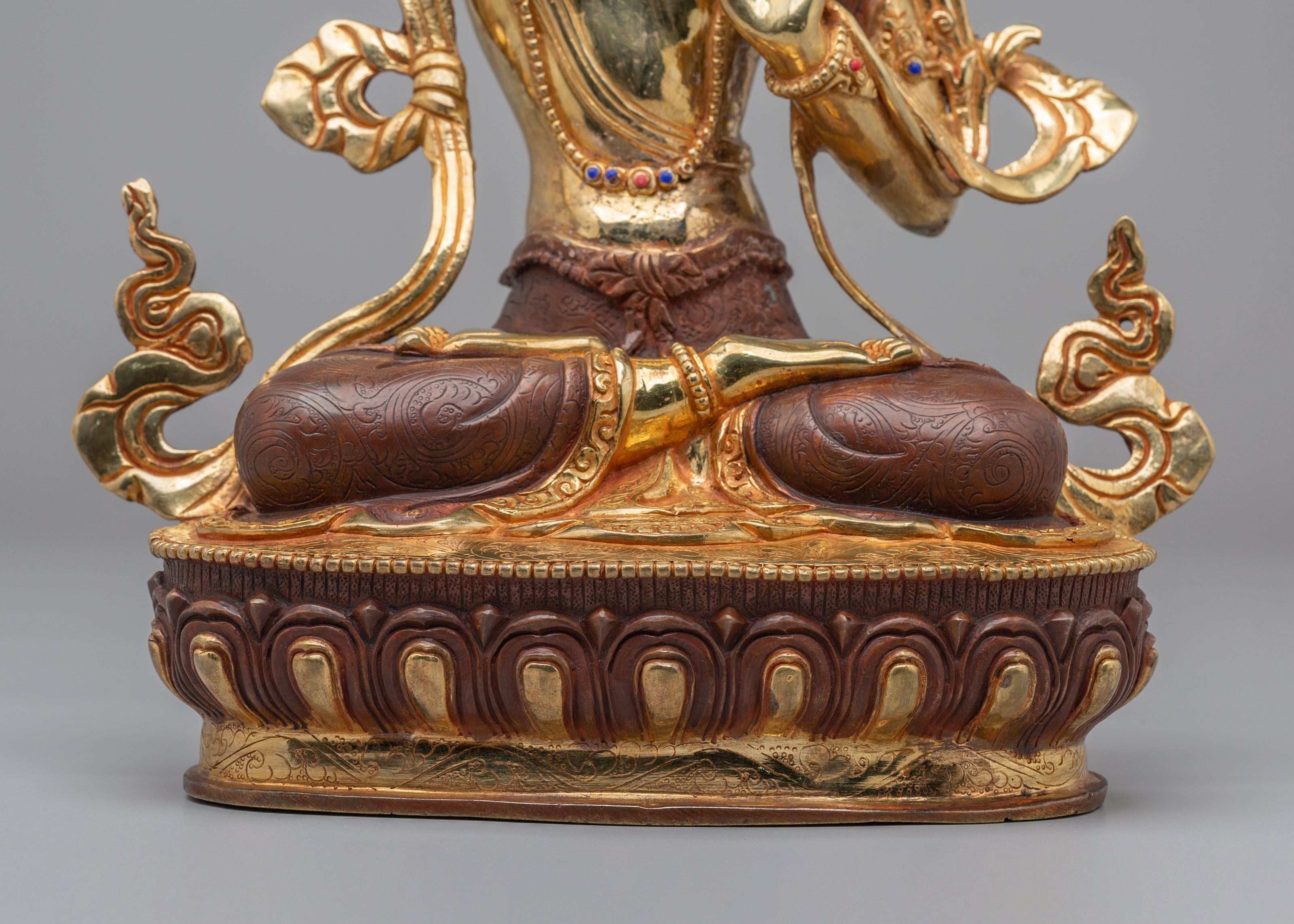 Handcrafted Manjushri Bodhisattva Statue | Spiritual Home Decor