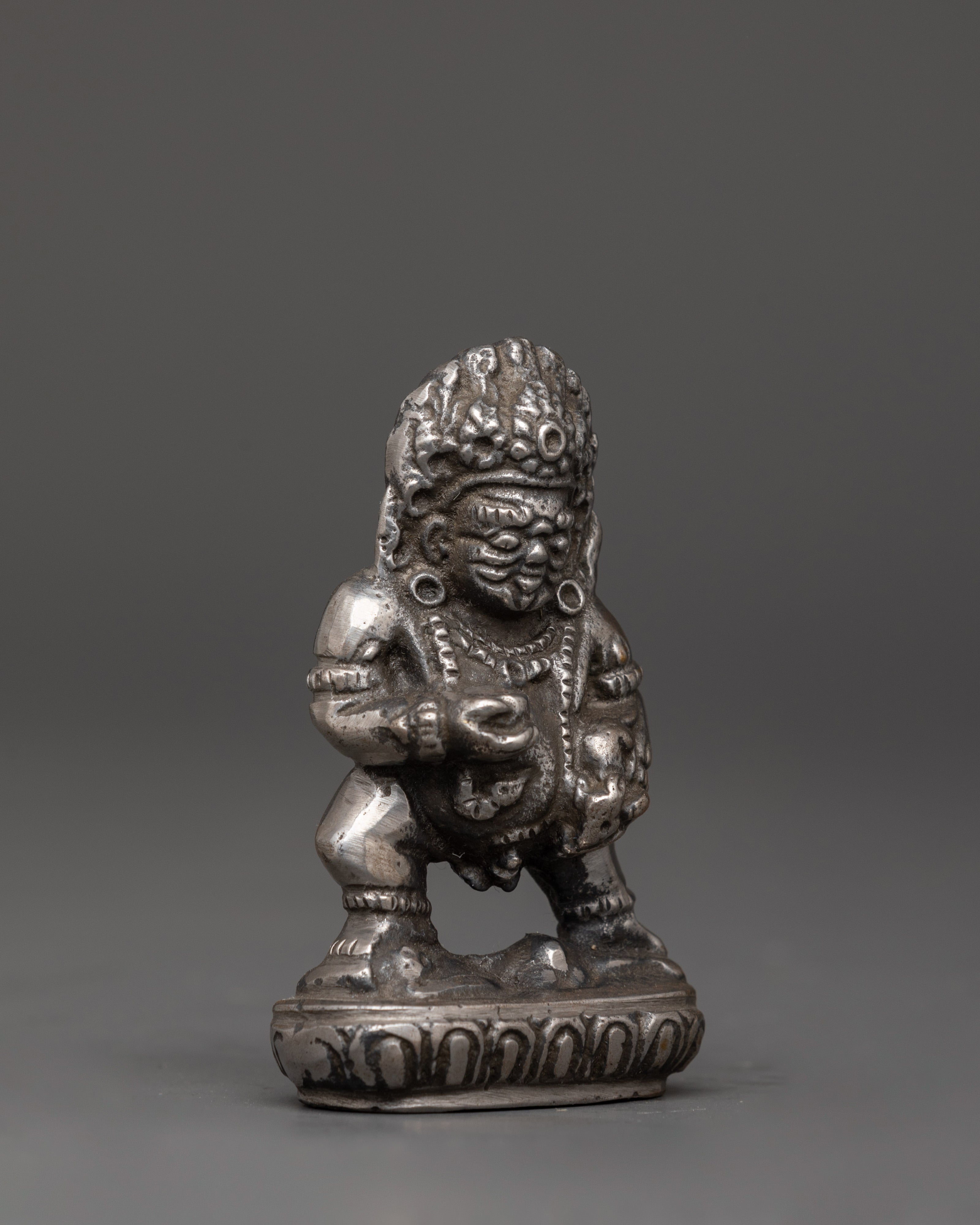 Iron Black Dzambhala statue | Tibetan God of Wealth & Protection