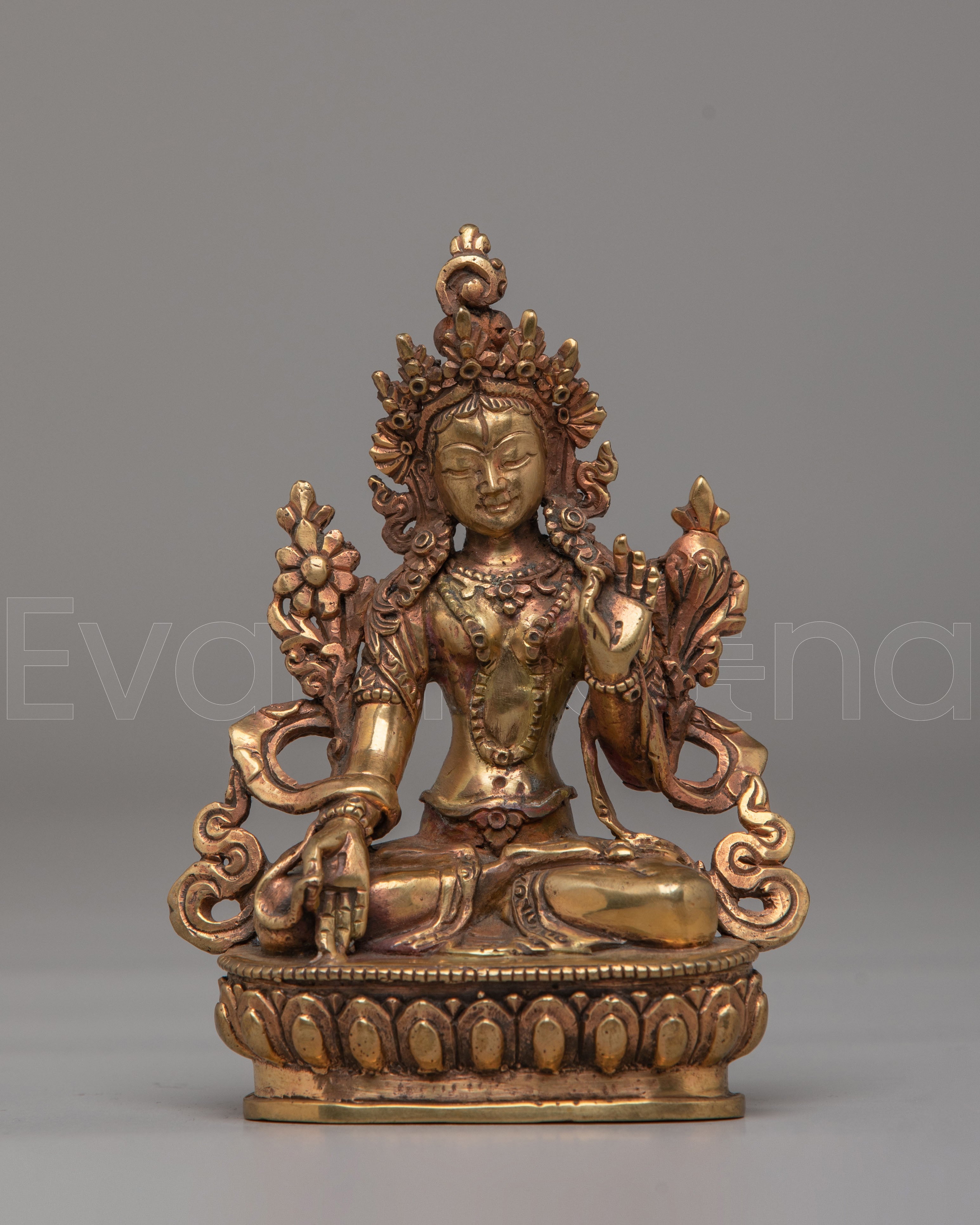 Handcrafted White Tara Deity Statue
