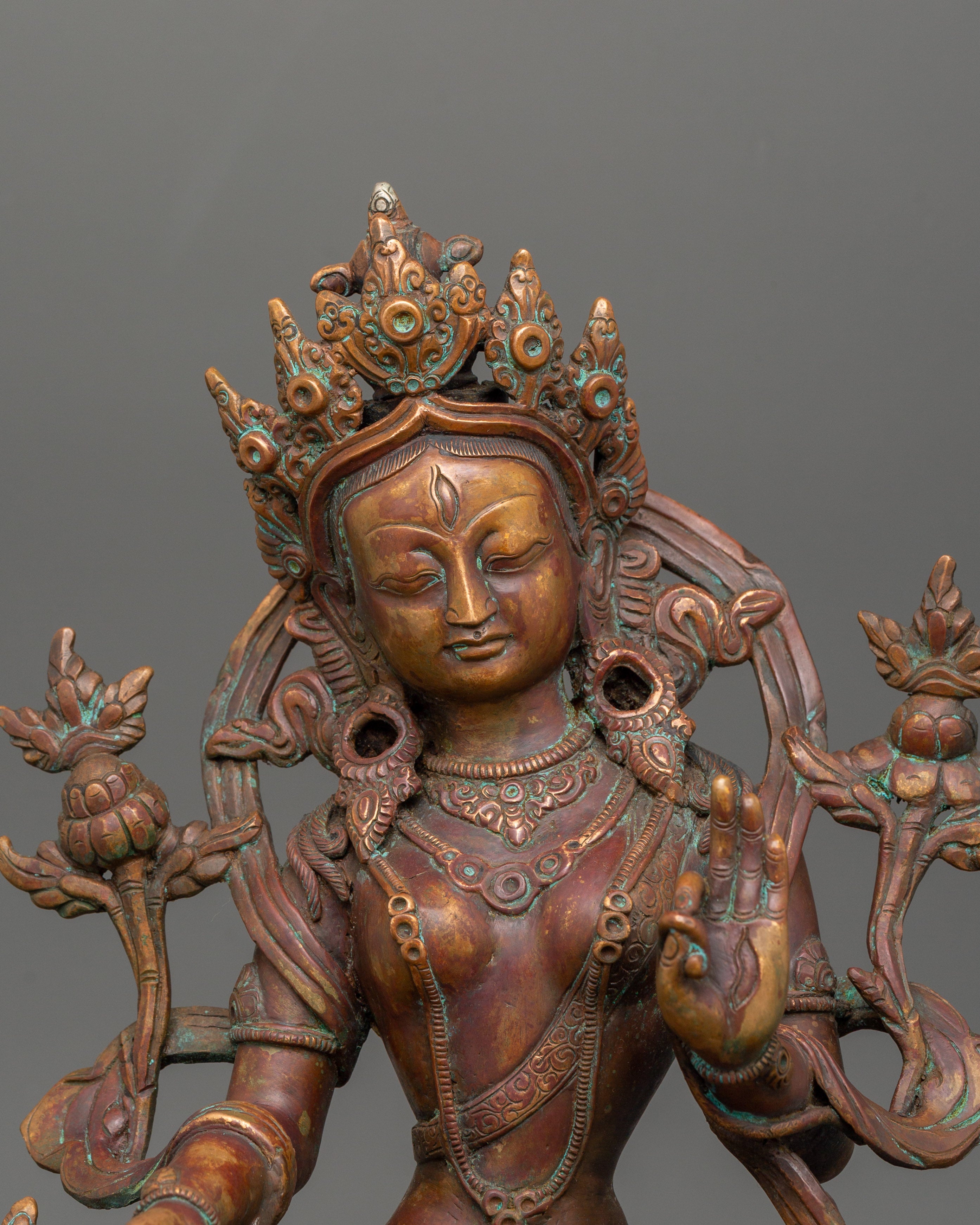 White Tara Statue for Shrine | Longevity and Compassion Art