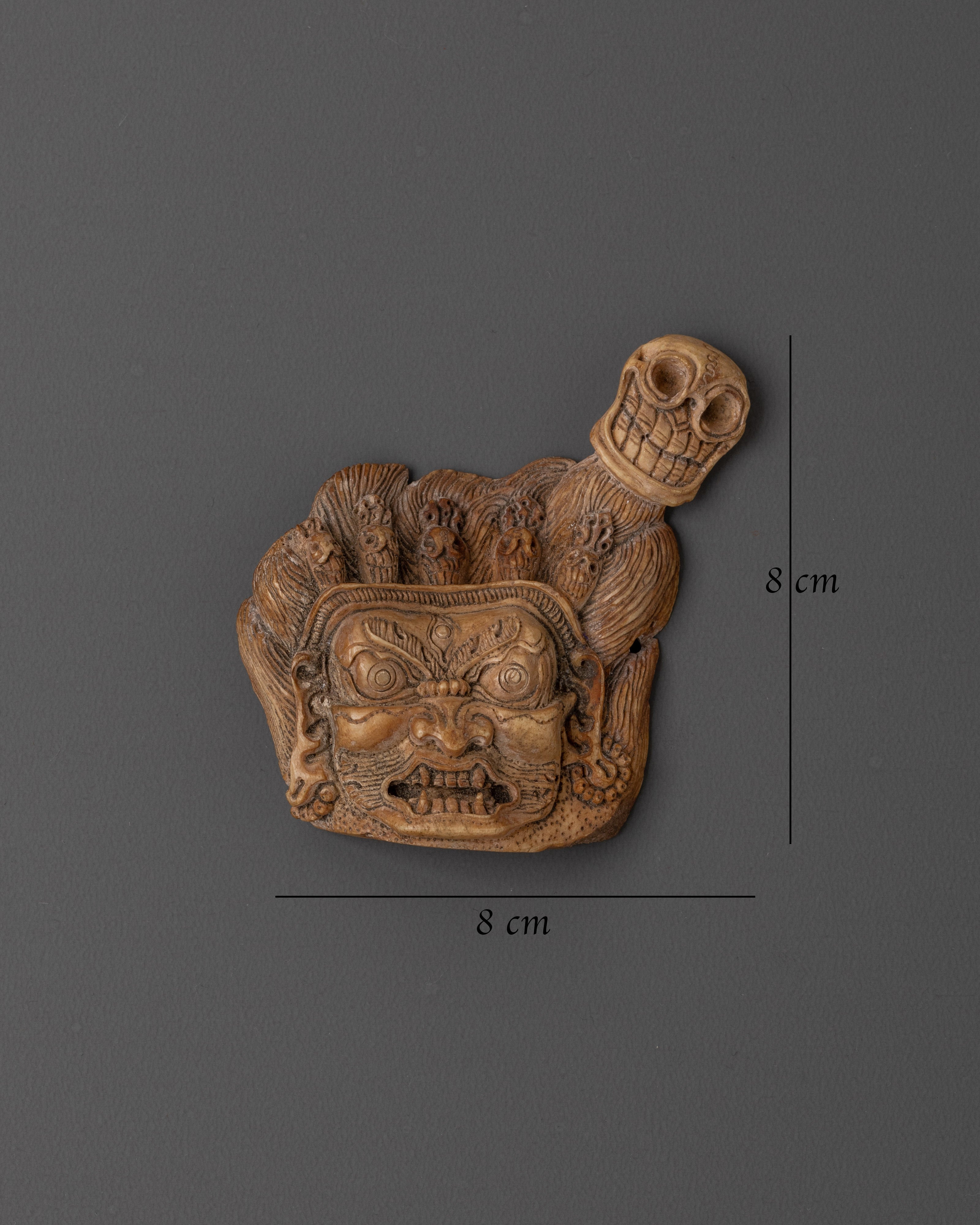 Sacred Mahakala Bone Amulet | Spiritual Power and Protection