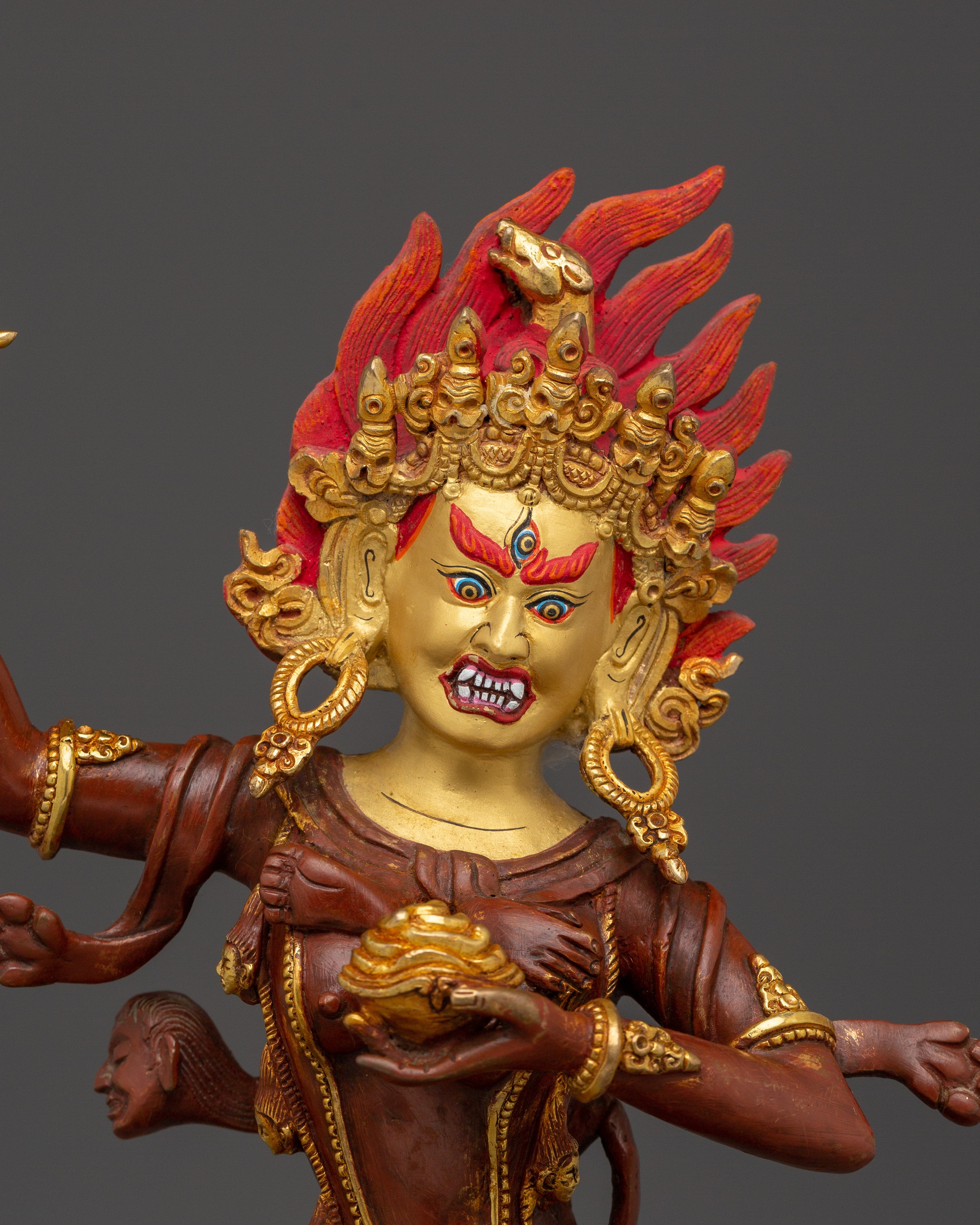 Red Dorje Phagmo Statue | Tibetan Buddhist Dakini Artwork