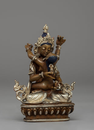Handcrafted Tibetan Vajrasattva Consort Statue | Spiritual Purification Deity