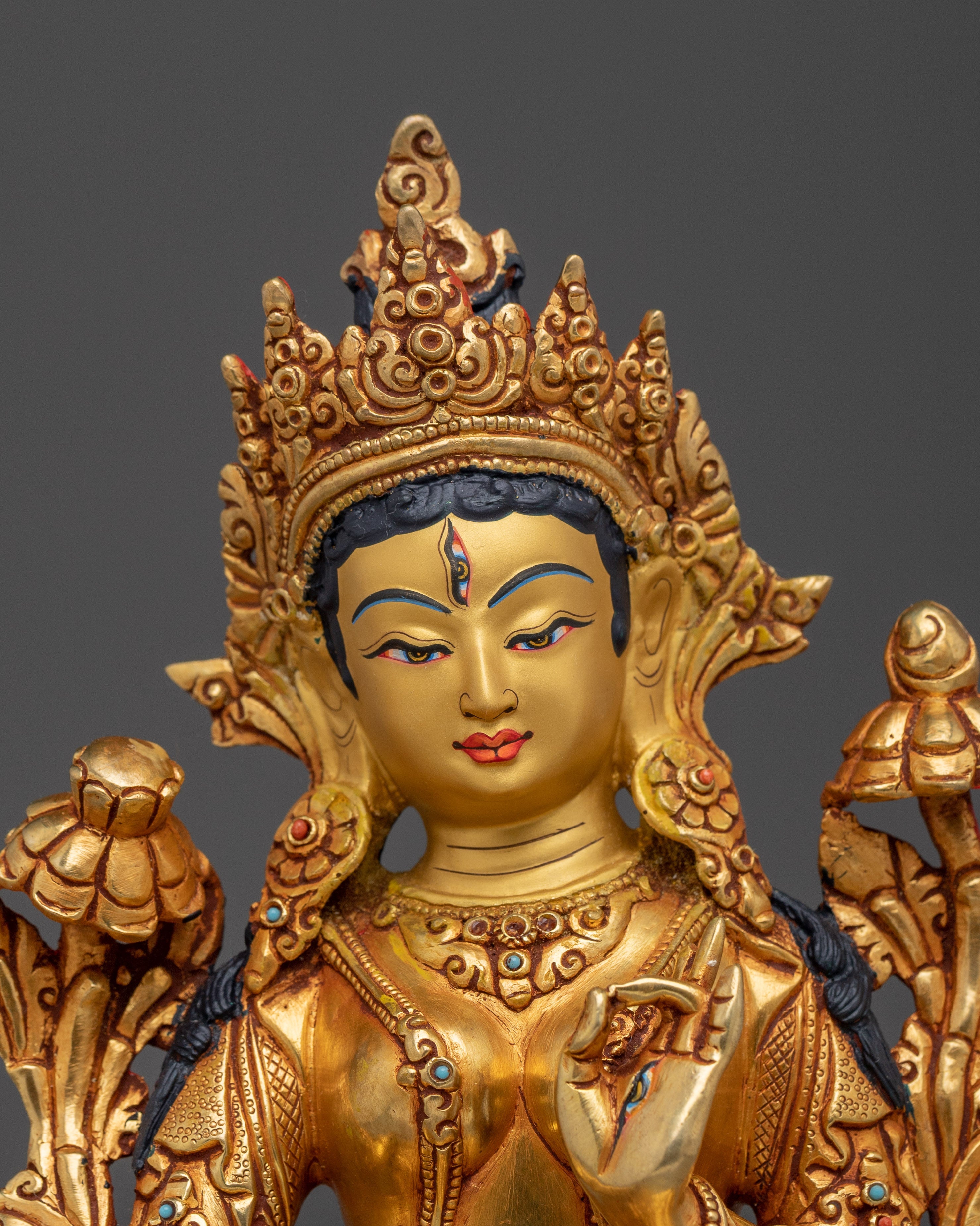 Tibetan Revered Deity Sita Tara | Buddhist Healing Goddess Artwork