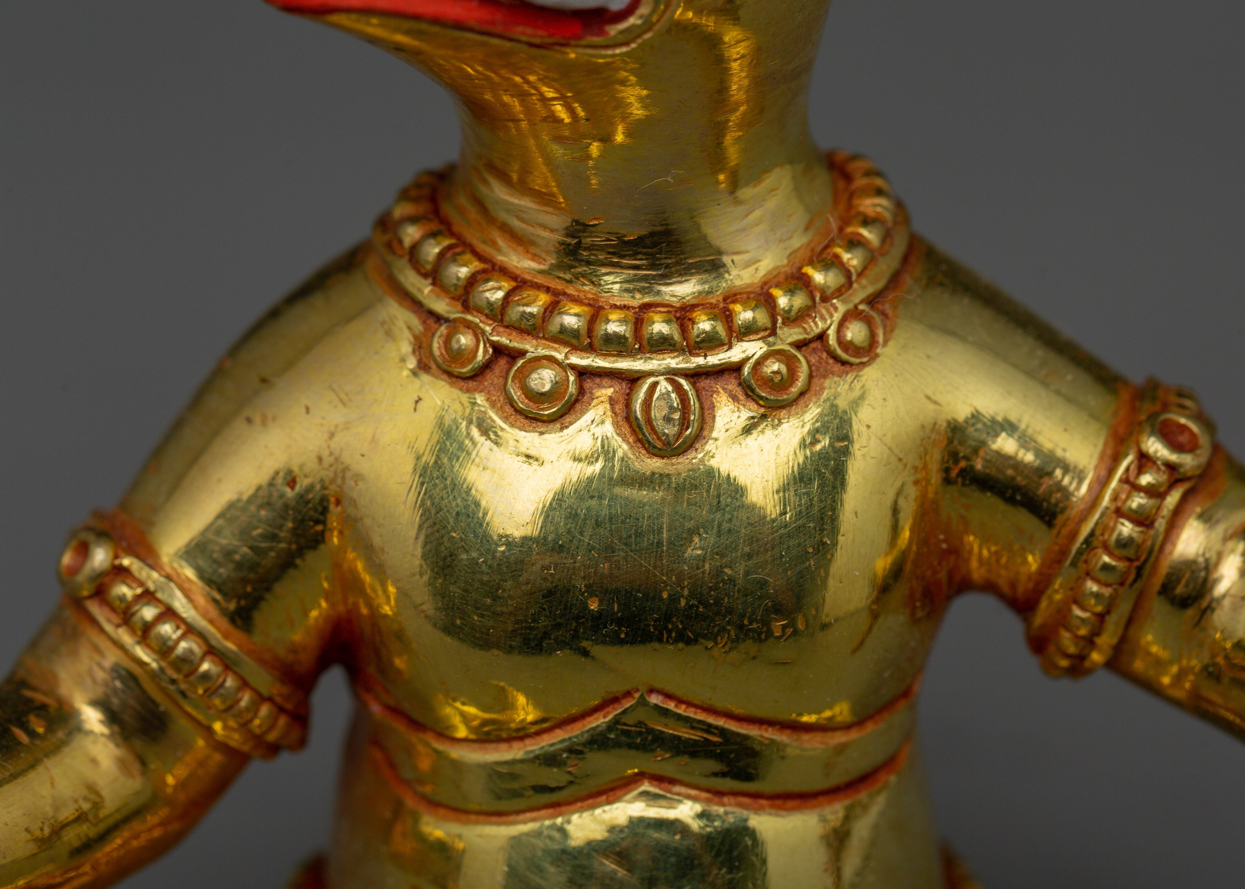 Varaha with Consort Statue | Handcrafted Gold Gilded Copper Vishnu Avatar
