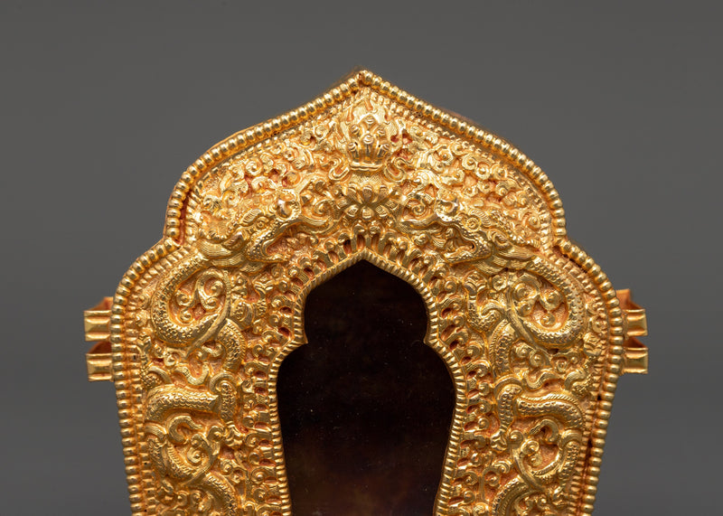 Precious Relic Holder Ghau Box | Beautiful Gold-Plated Copper Body