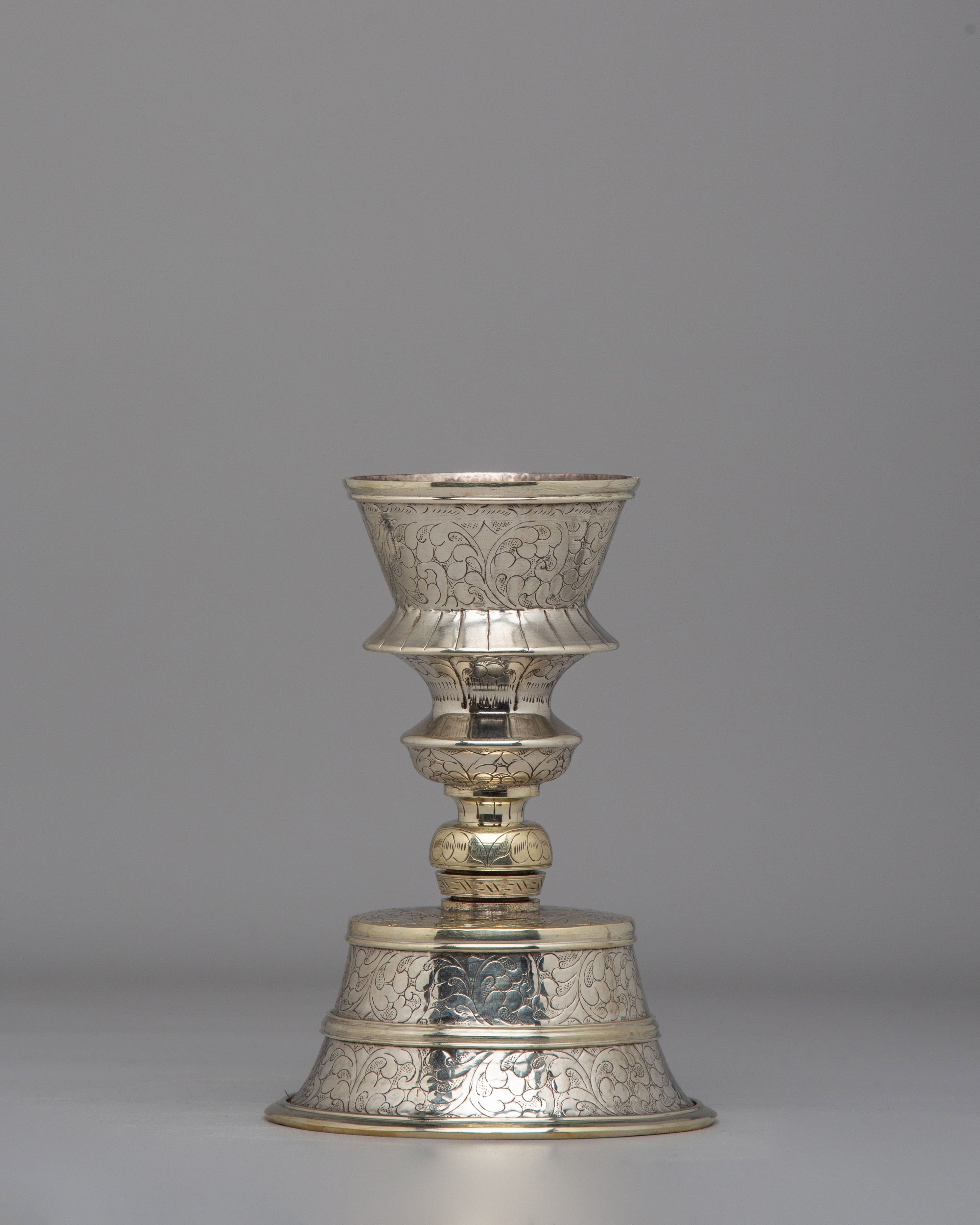 Tibetan Butter Lamp For Altars | Offering Lamps for Meditation & Altar Use