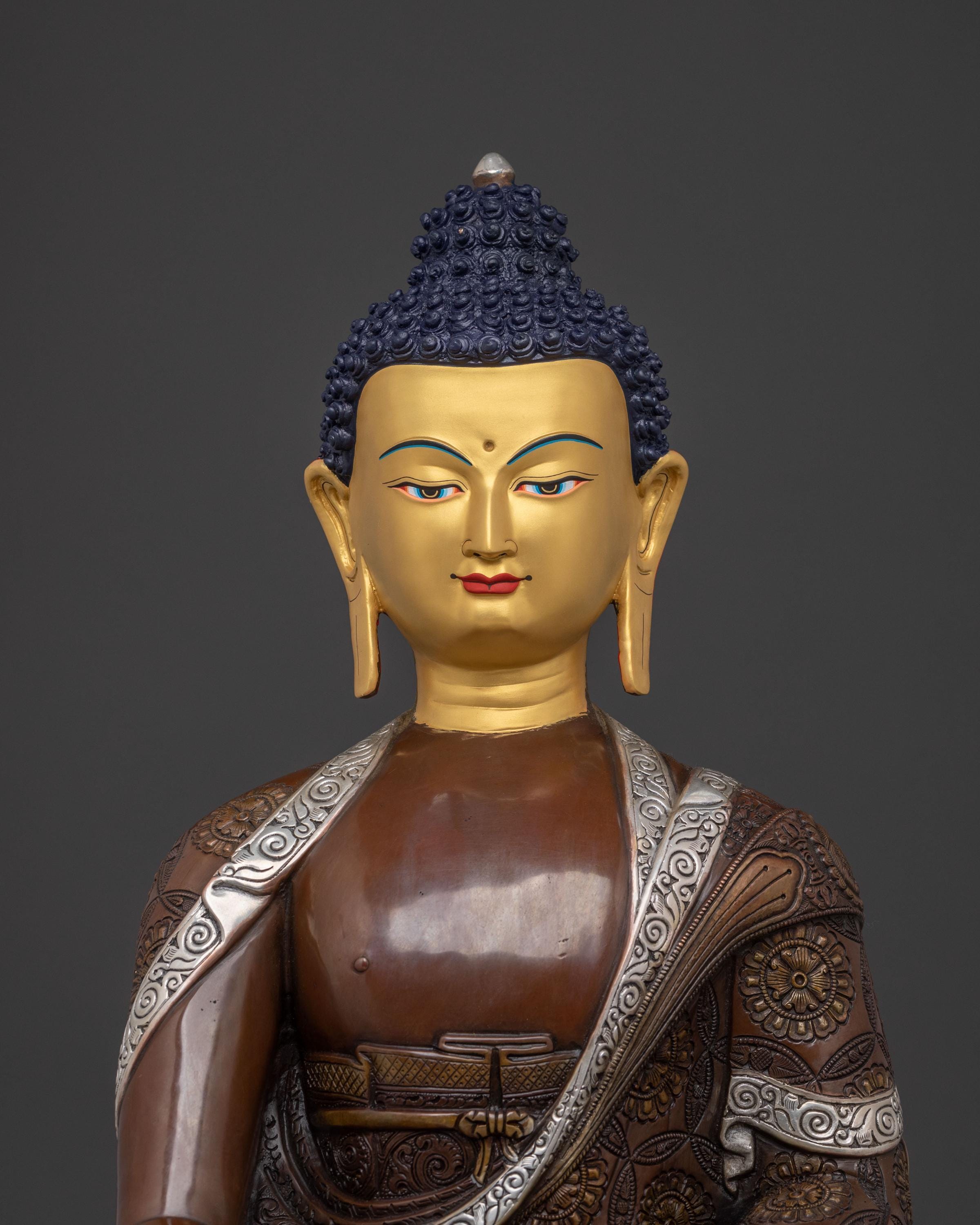 Sacred Meditation Shakyamuni Buddha Sculpture  | Himalayan Buddhist Art