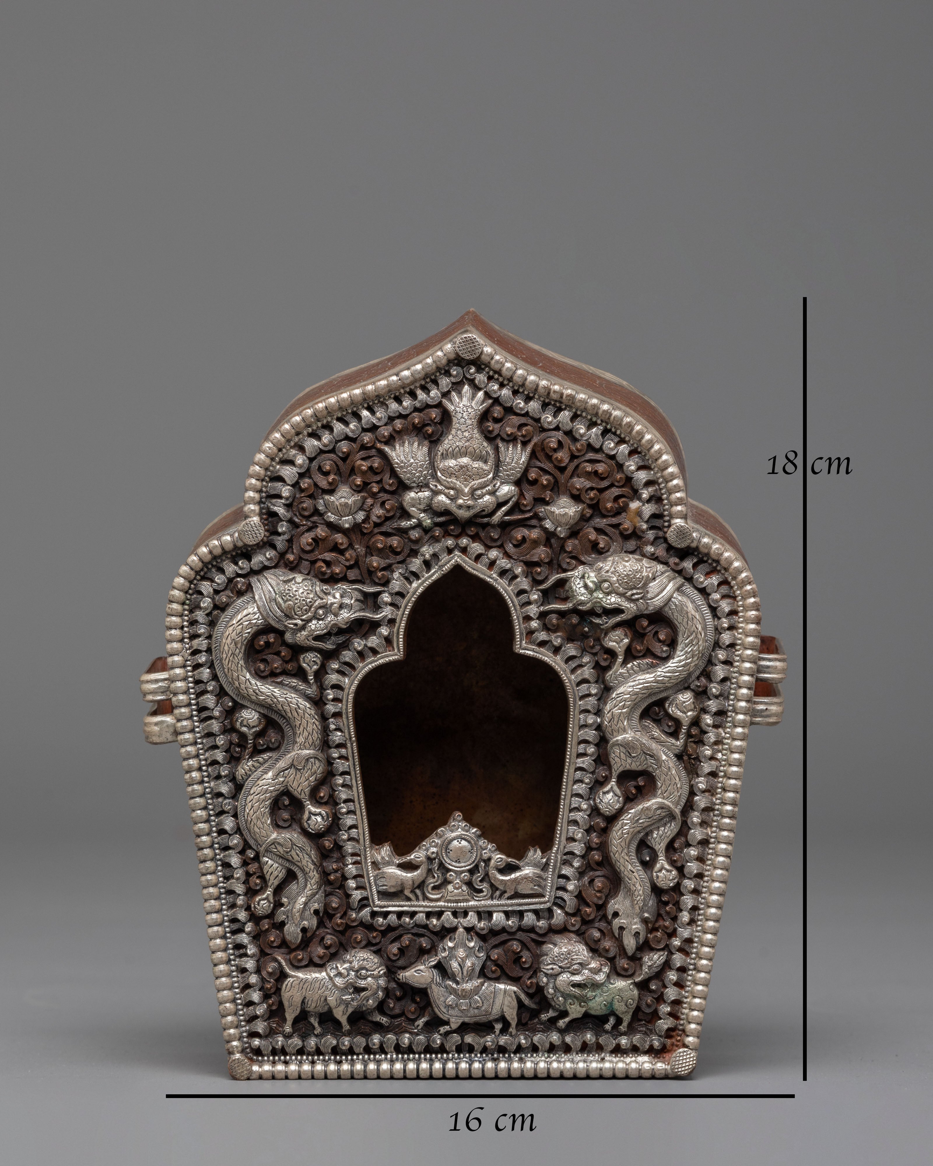 Oxidized Copper Ghau Box | Perfect for Ritual Use and Sacred Storage