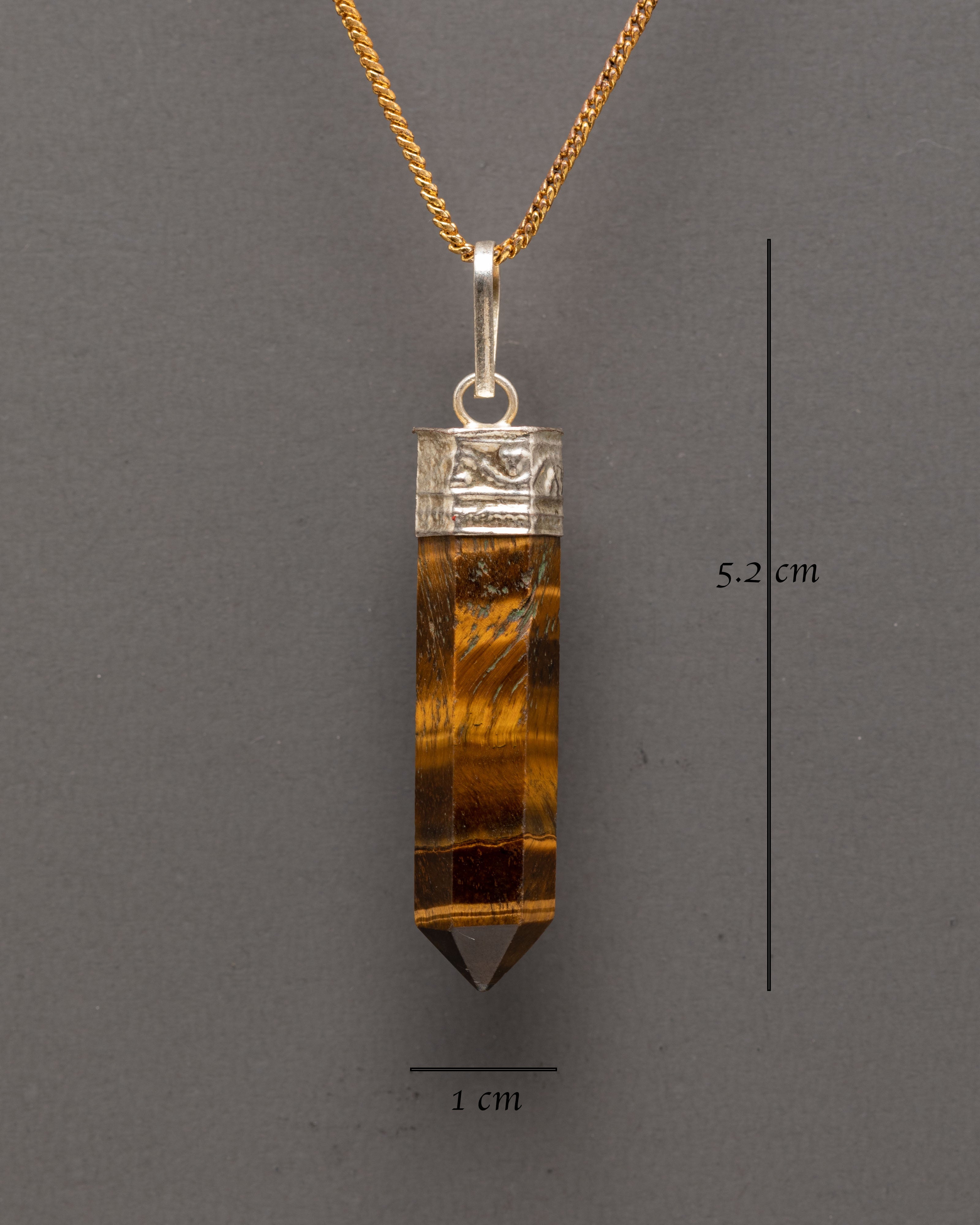Himalayan Tiger Eye Stone Pendant | Natural Gemstone Jewelry