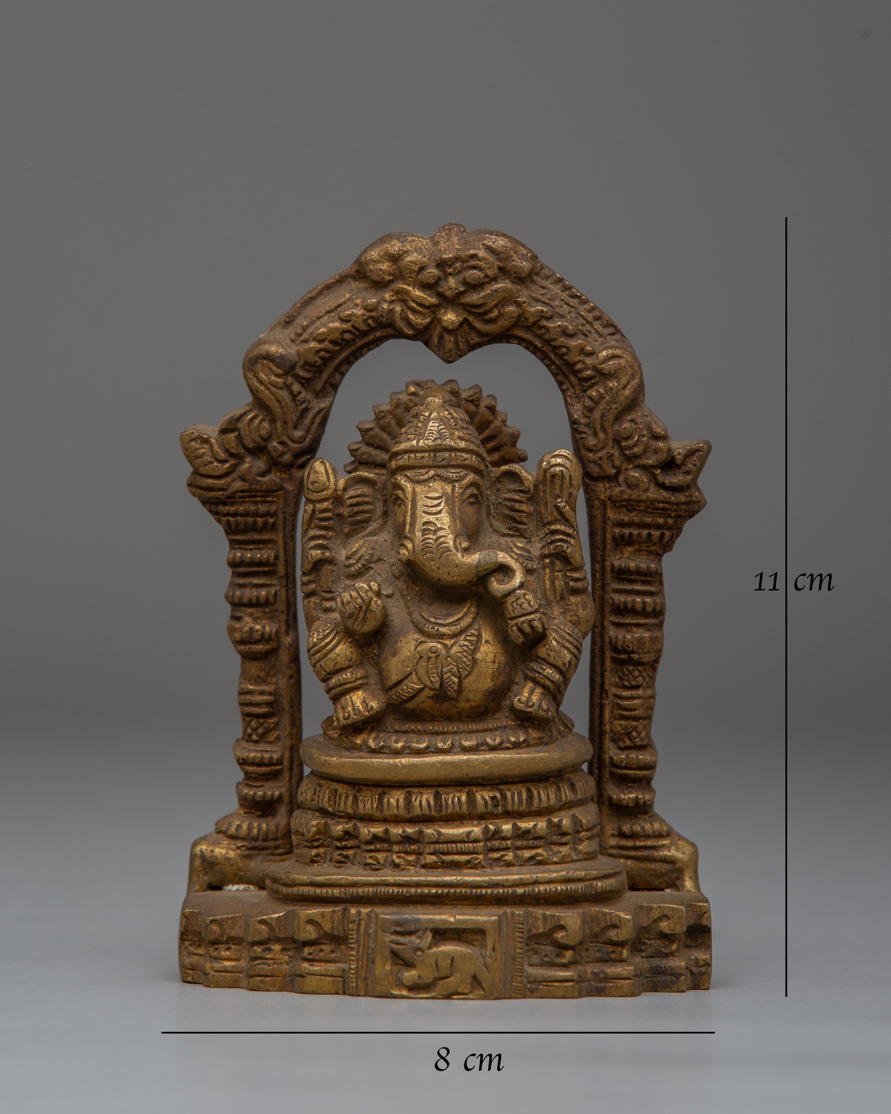 Hindu Deity Ganesha Brass Statue | Symbol of Wisdom