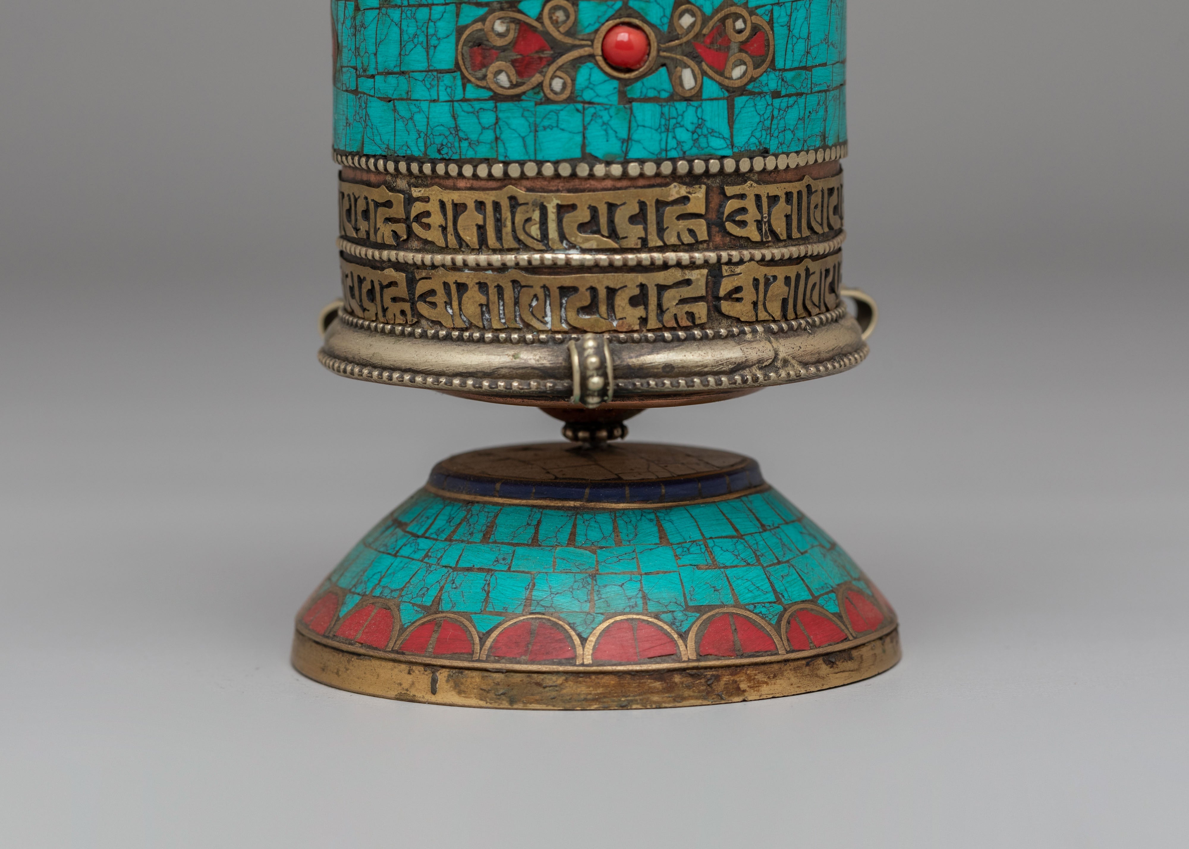 Authentic Tibetan Buddhist Prayer Wheel | Meditation & Ritual Tool