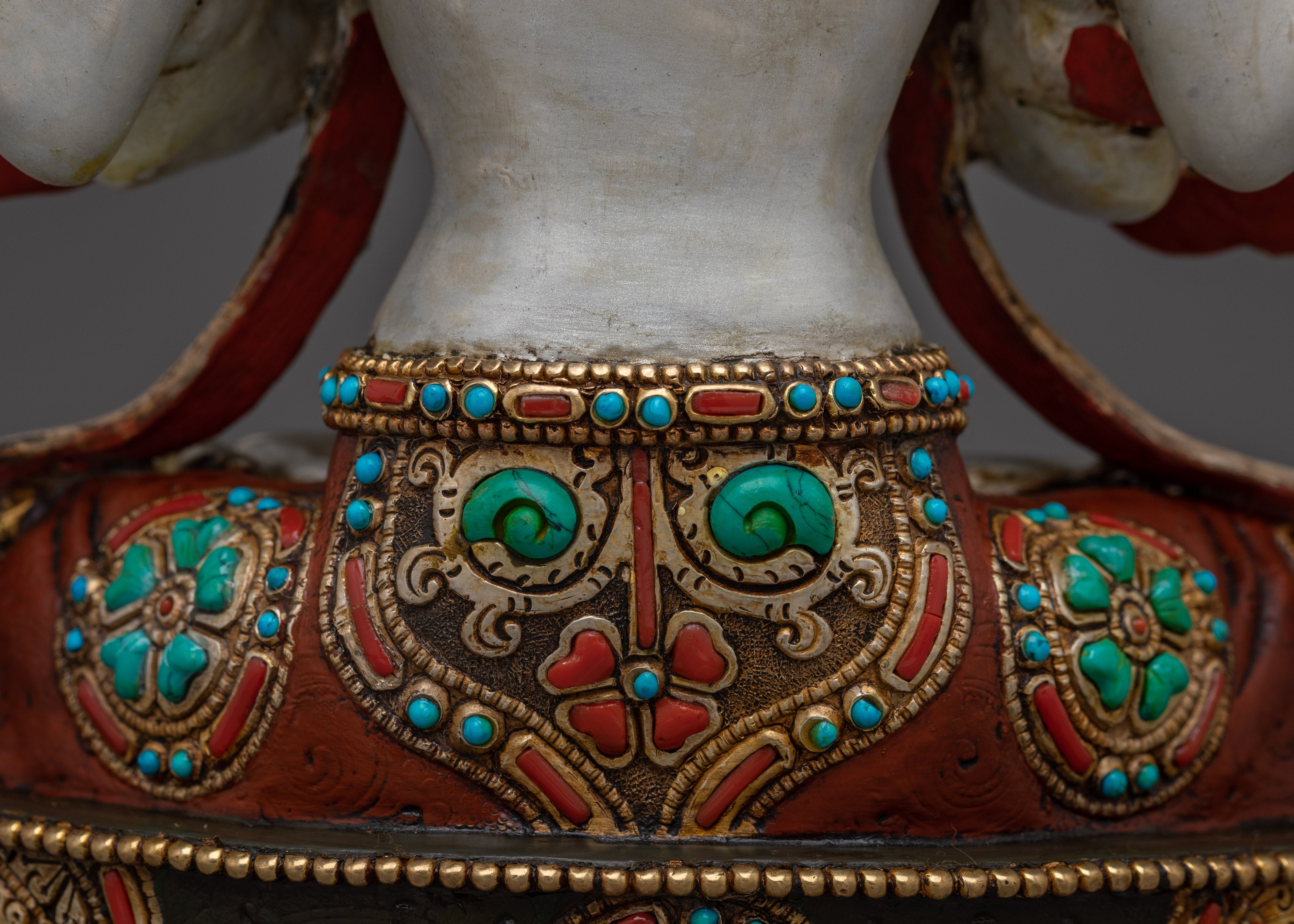 Colorful Chenrezig Statue | Embodiment of Compassion