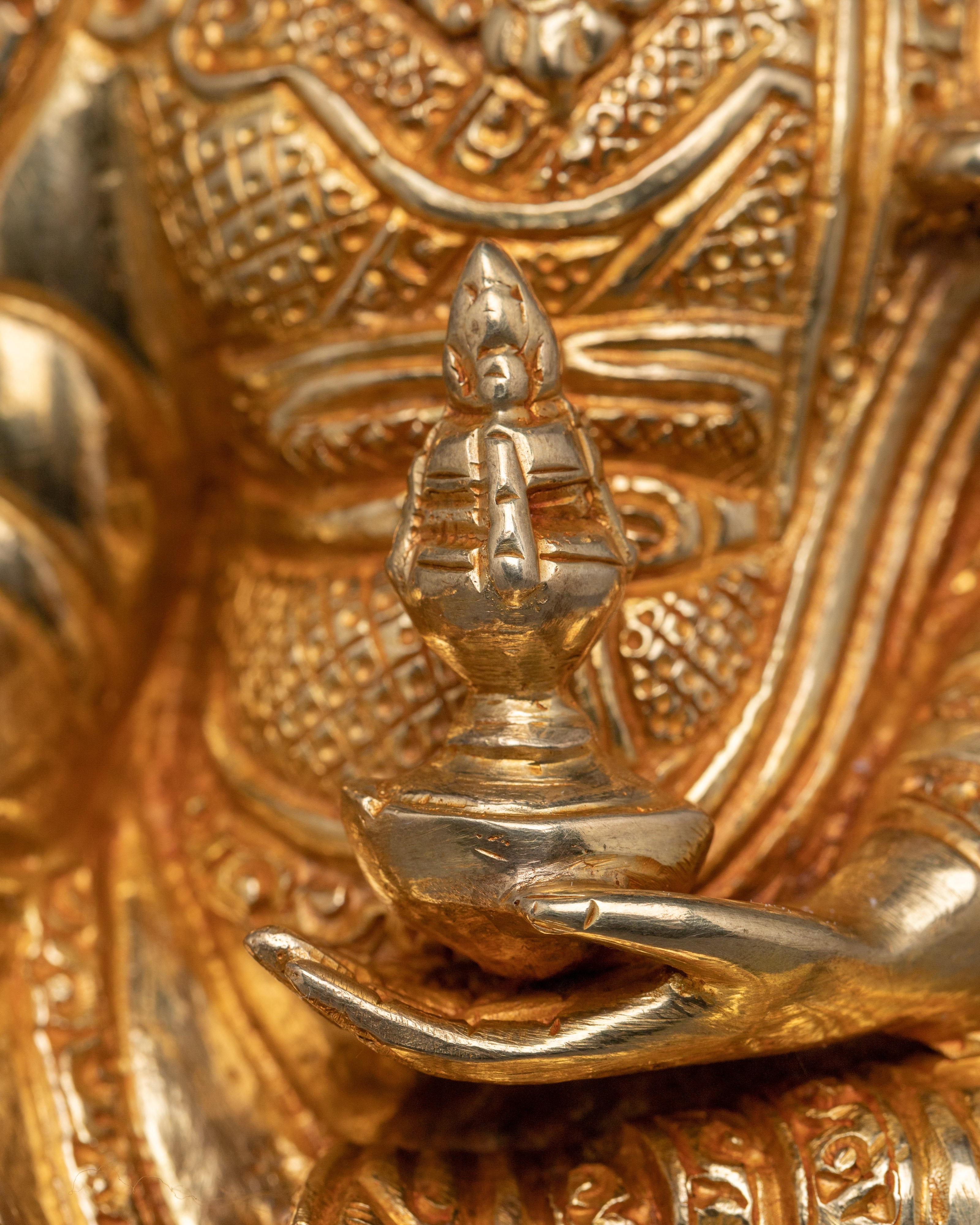 Tantric Teacher Guru Rinpoche Statue | Padmasambhava Decor Figurine