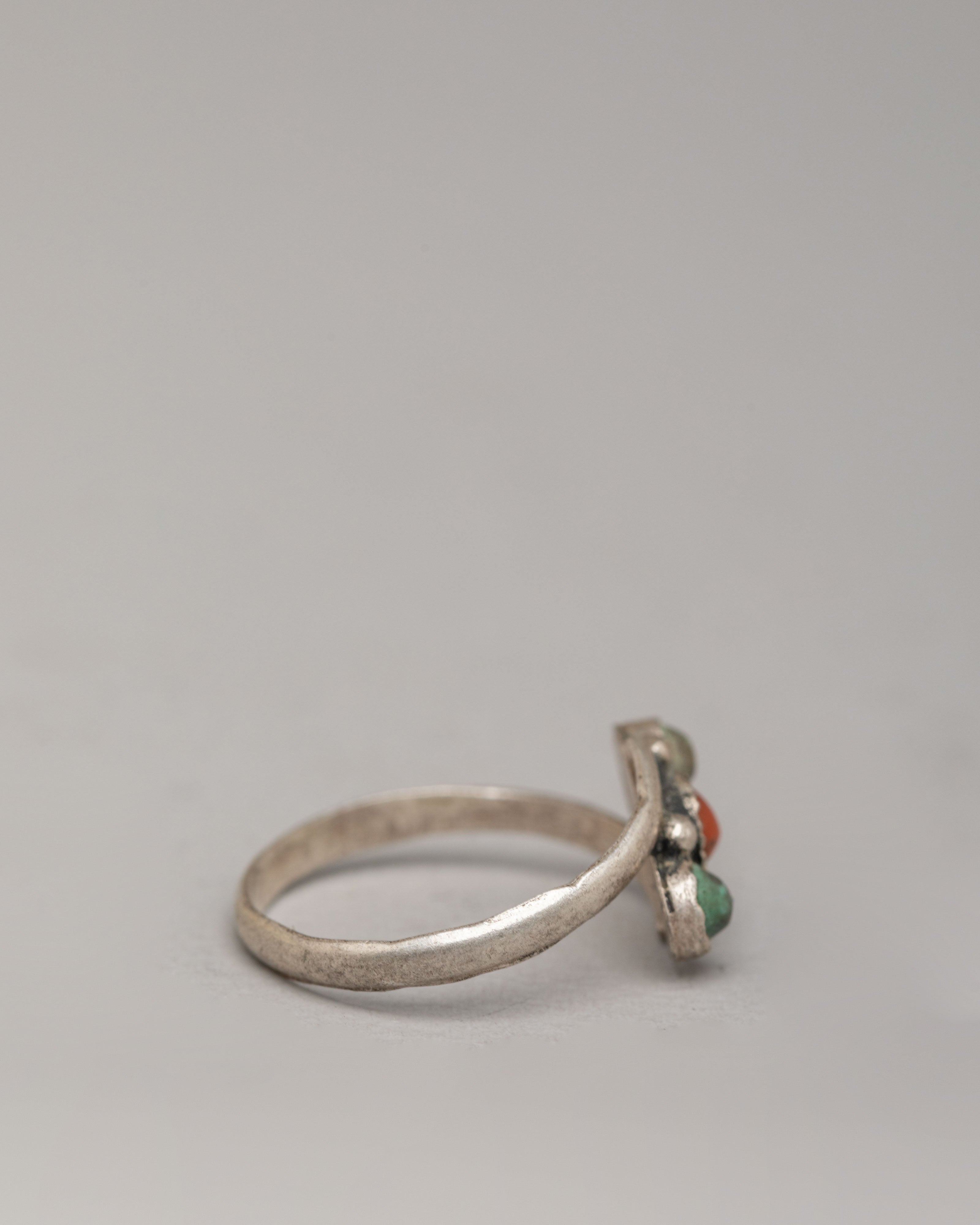 Handmade Ring | Silver Ring with Small Zircon Stones
