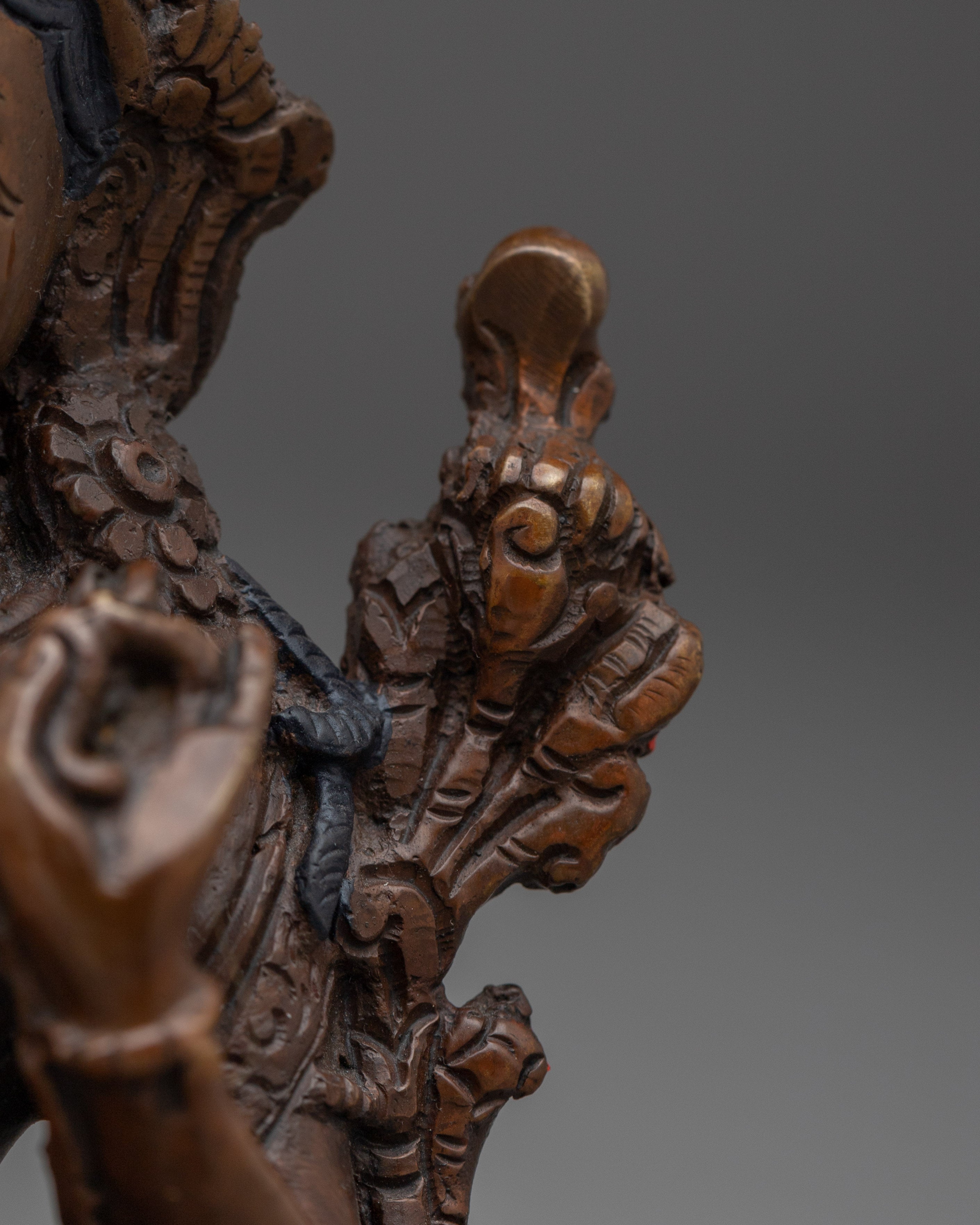 Compassionate Green Tara | Sacred Handcrafted Copper Statue