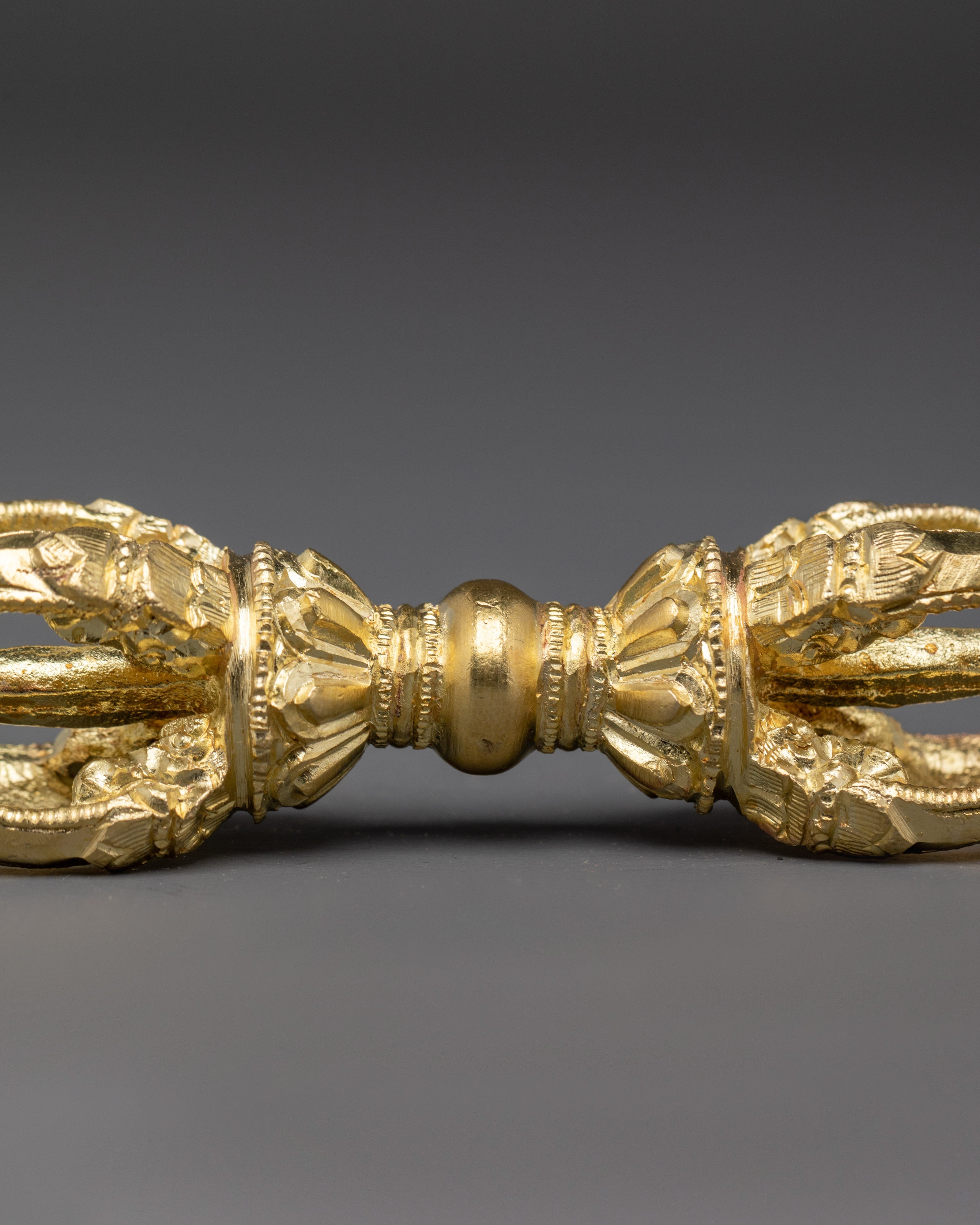 Traditional Himalayan Bell and Vajra Set | Brass and Bronze Vajrayana Ritual Instrument
