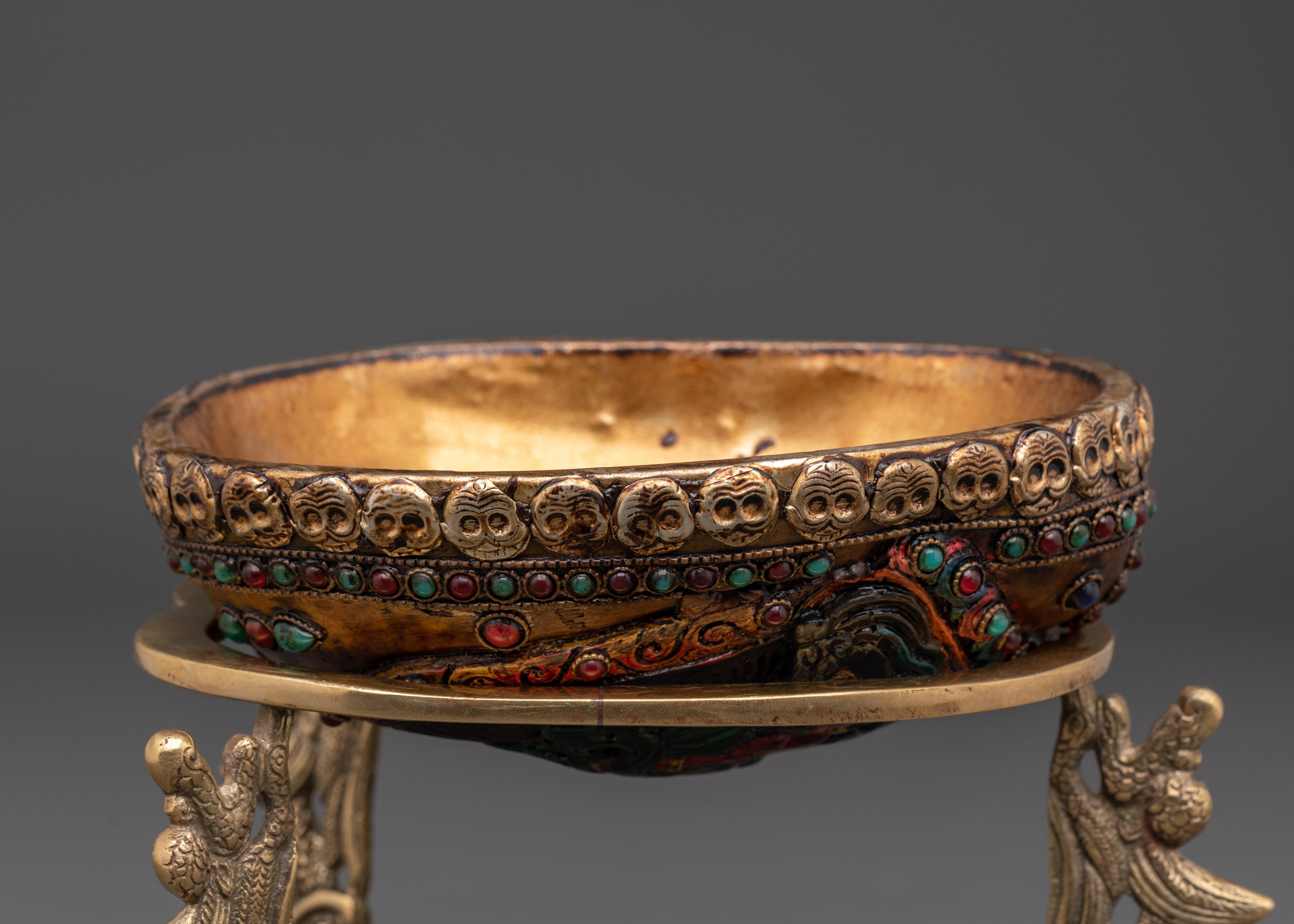 Ritual Kapala Cup |  Buddhist ceremonial vessel