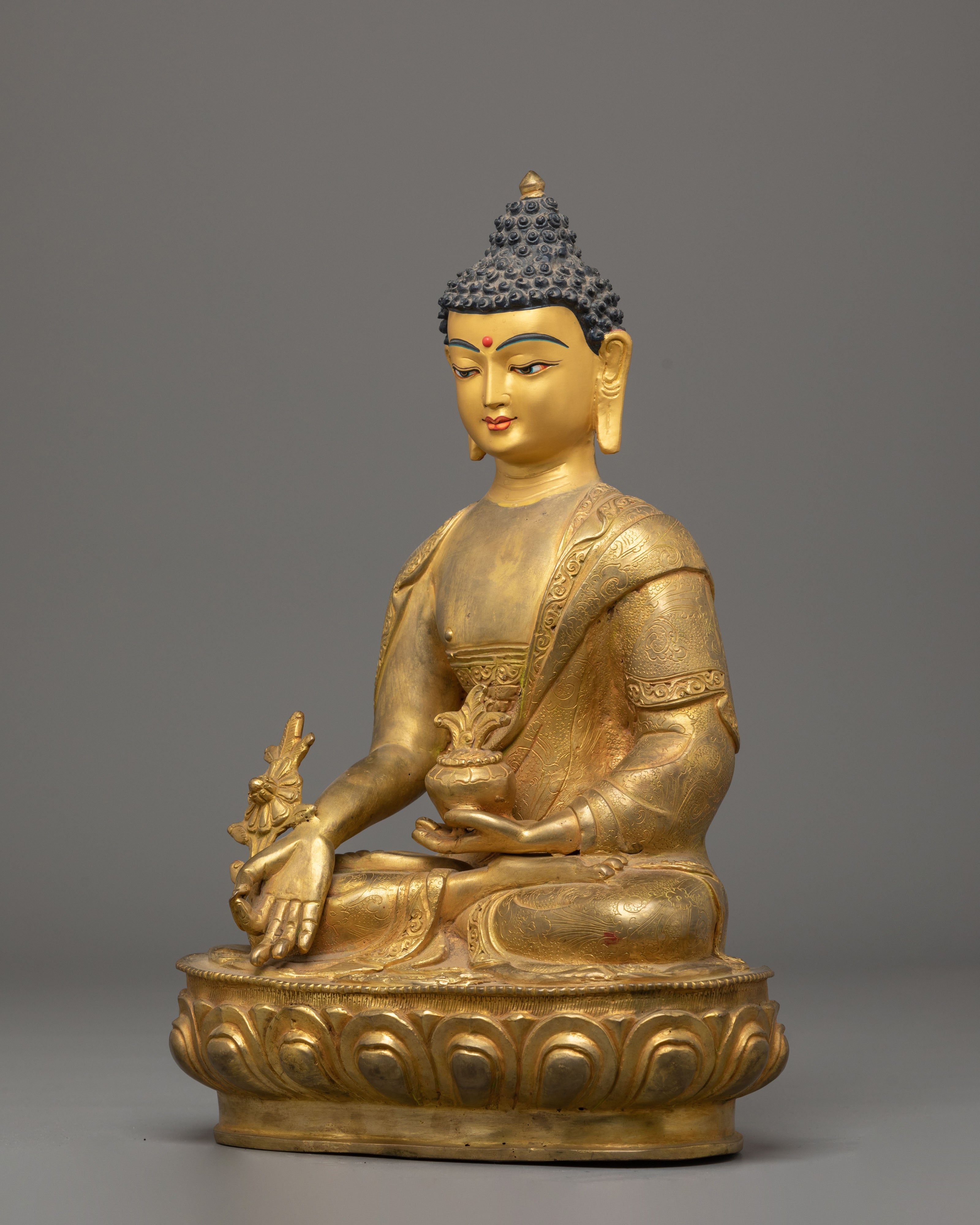 Sacred Supreme Healing Buddha Statue | Medicine Buddha Sculpture