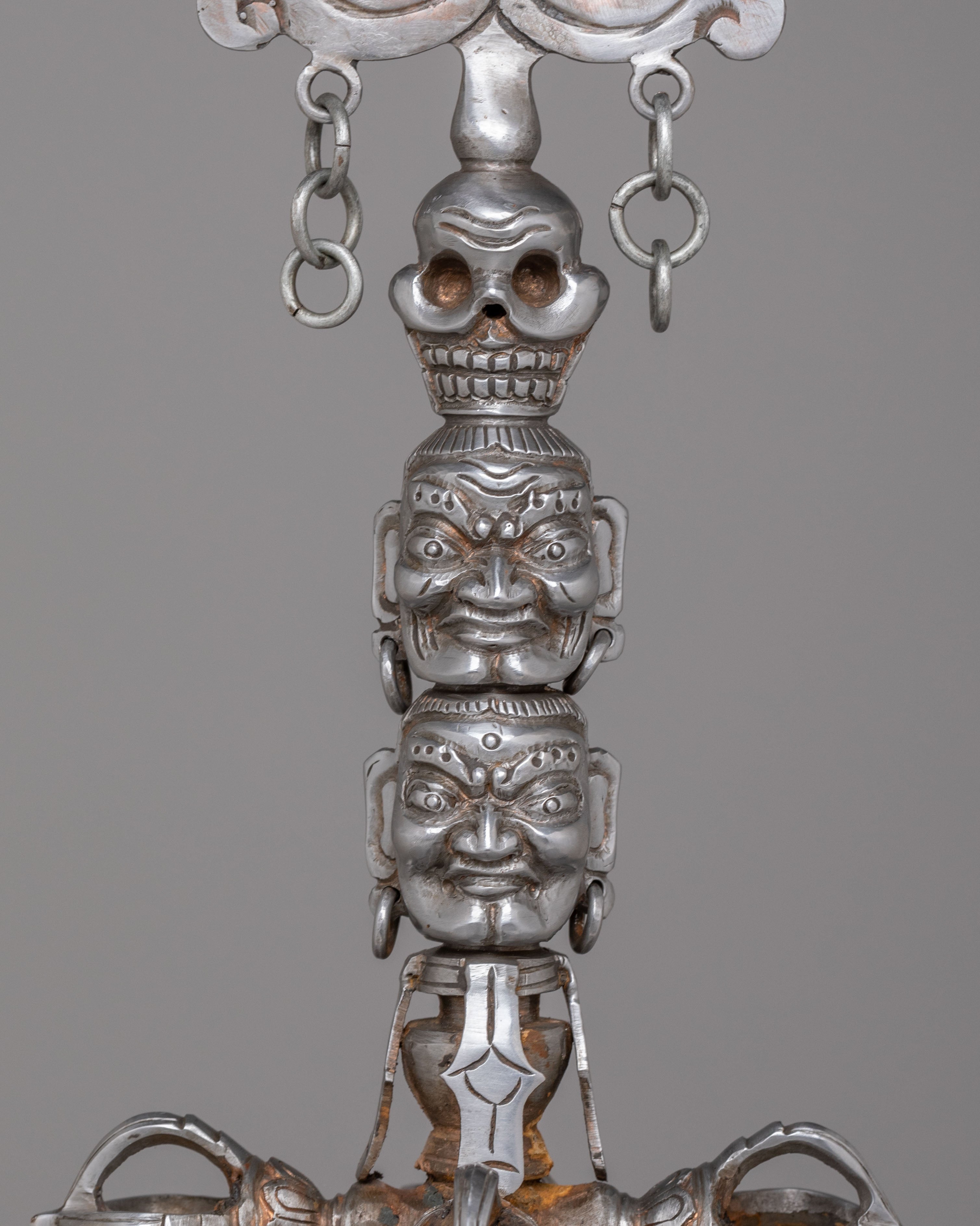 Spiritual Khatvanga Ceremonial Staff | Tibetan Rituals & Meditation