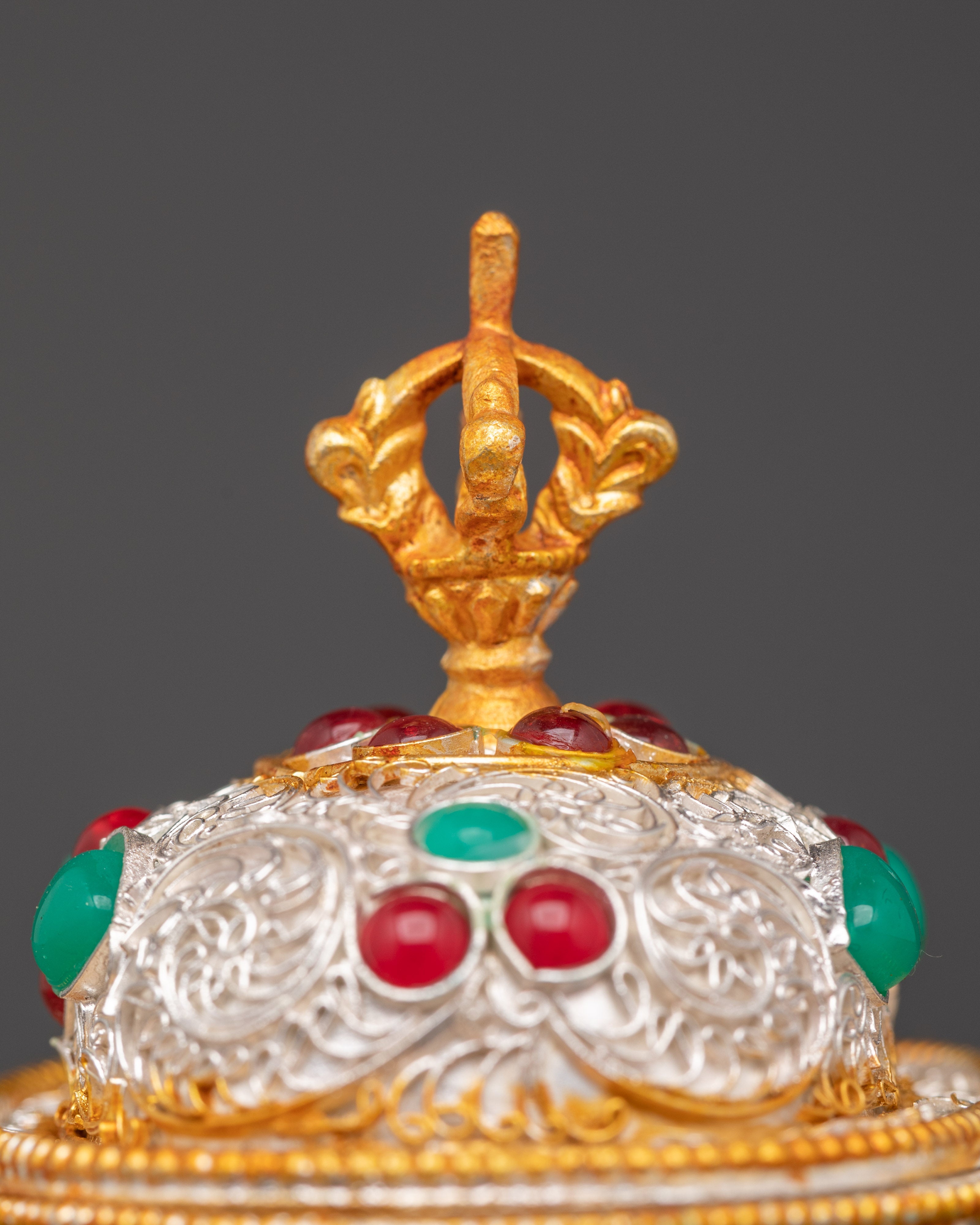 Handcrafted Gold Plated Kapala Set | Sacred Ritual Cups