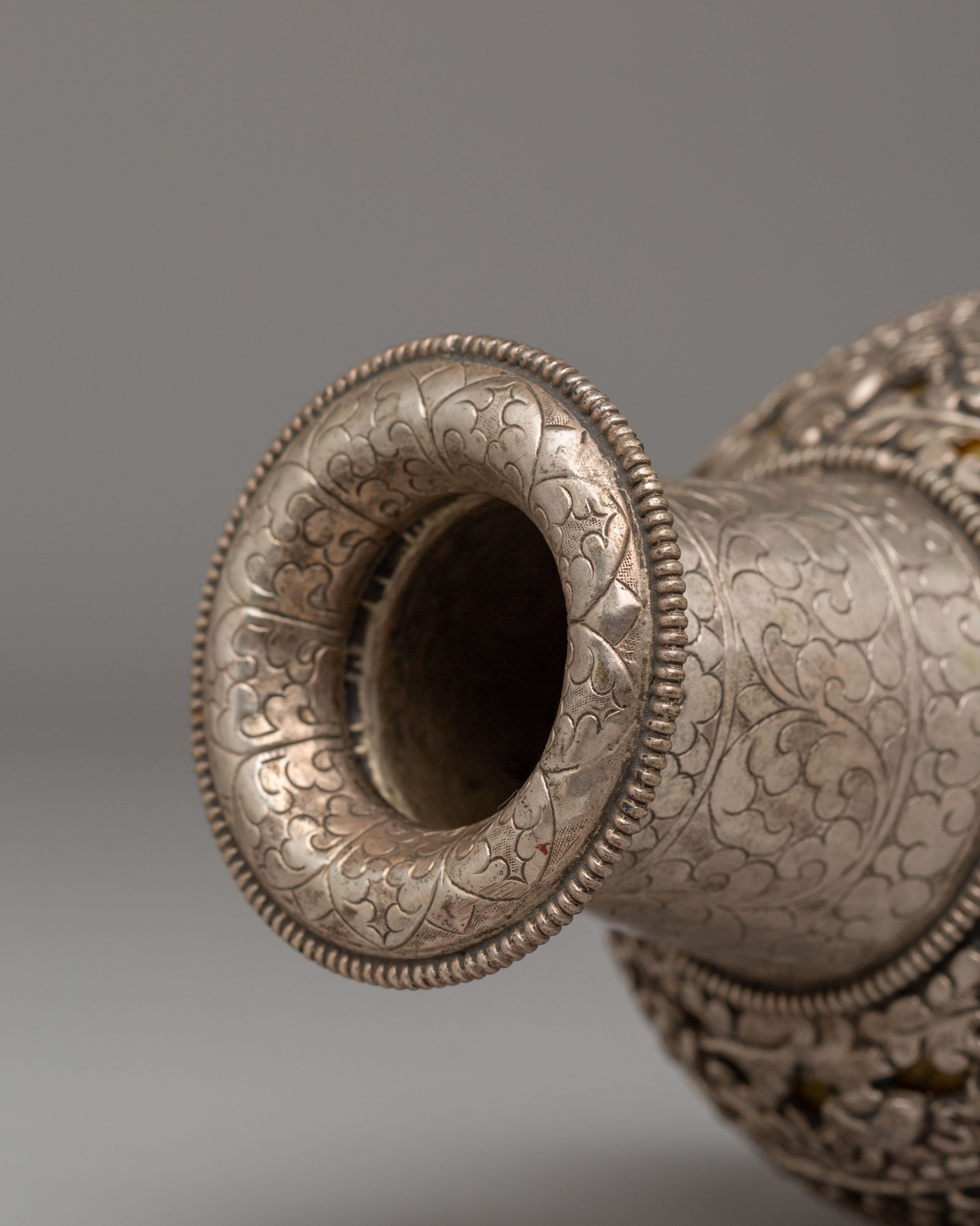 Handmade Decorative Flower Vase | Silver Flower Pot for Decor