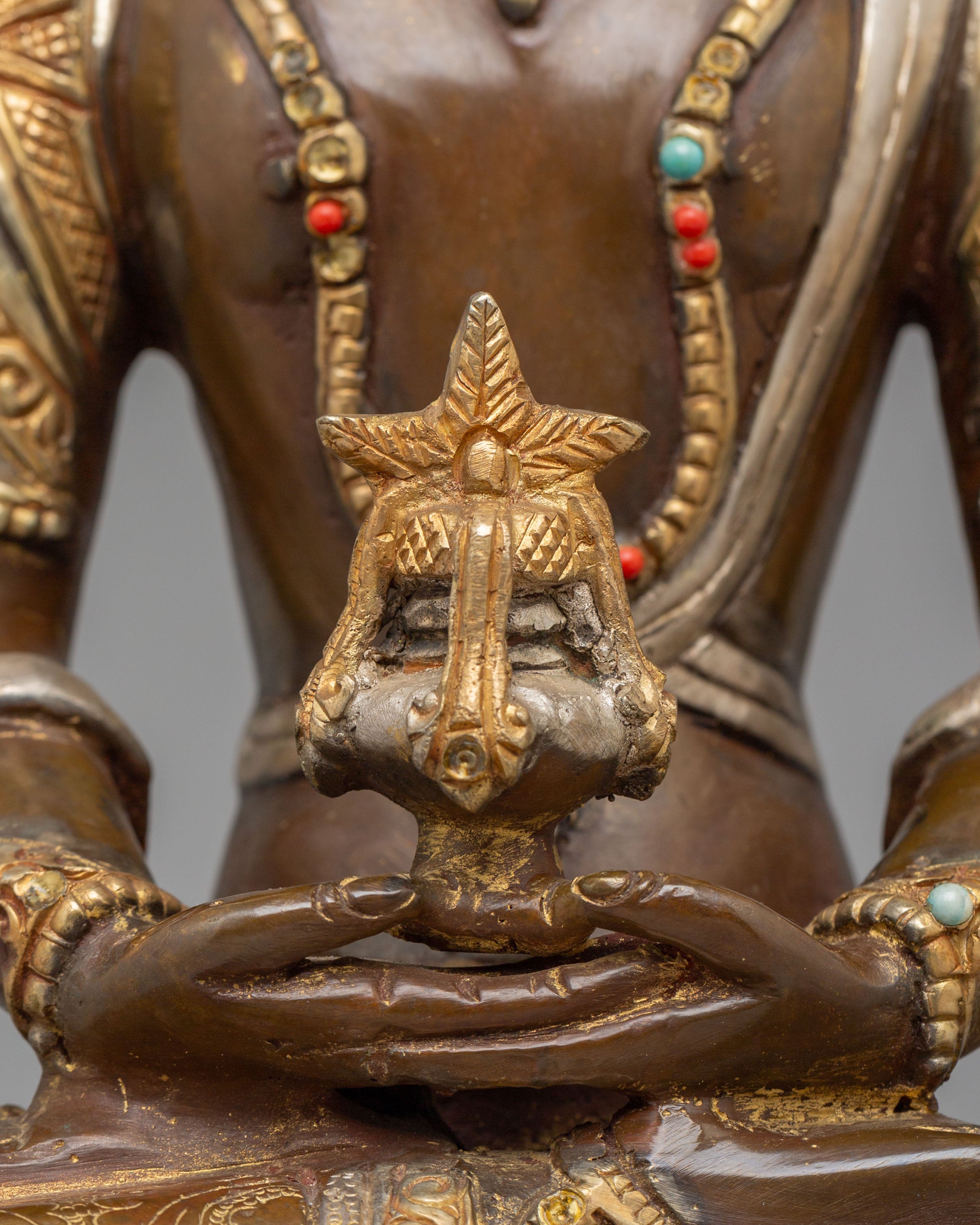 Amitayus Statue for Longevity | Handcrafted Tibetan Buddha Art