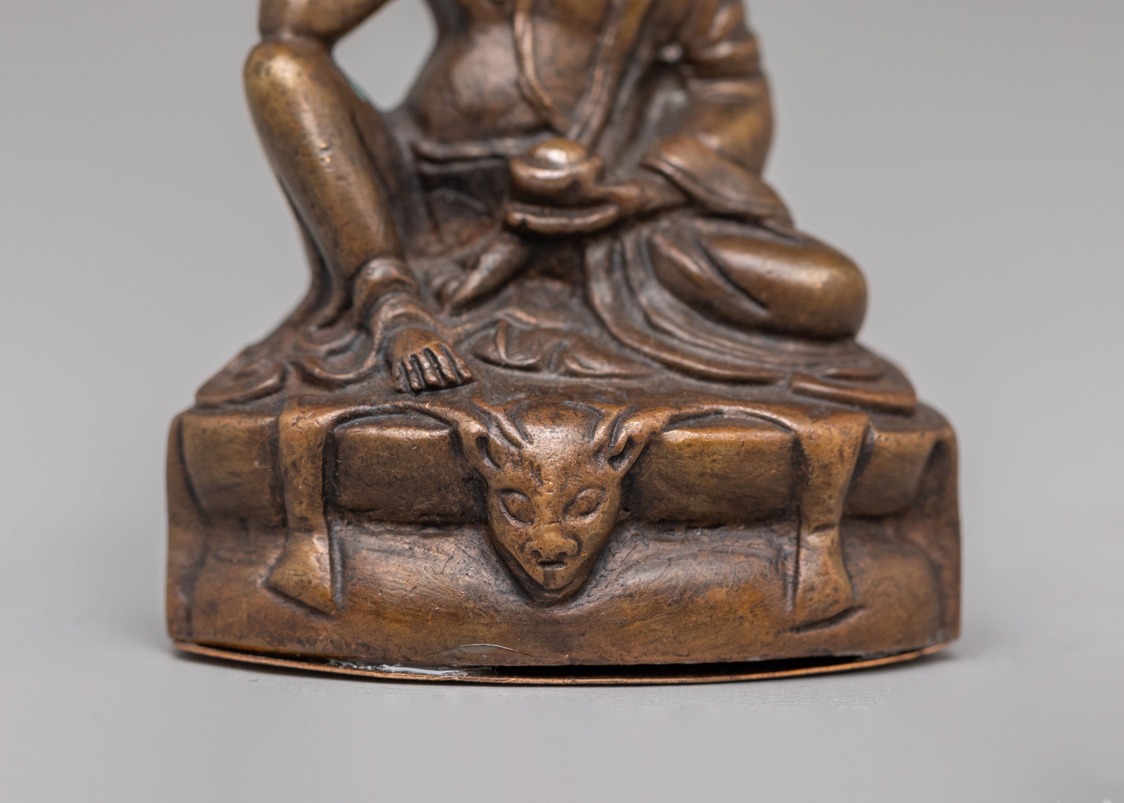Machine-Made Milarepa Statue | Tibetan Buddhist Sculpture