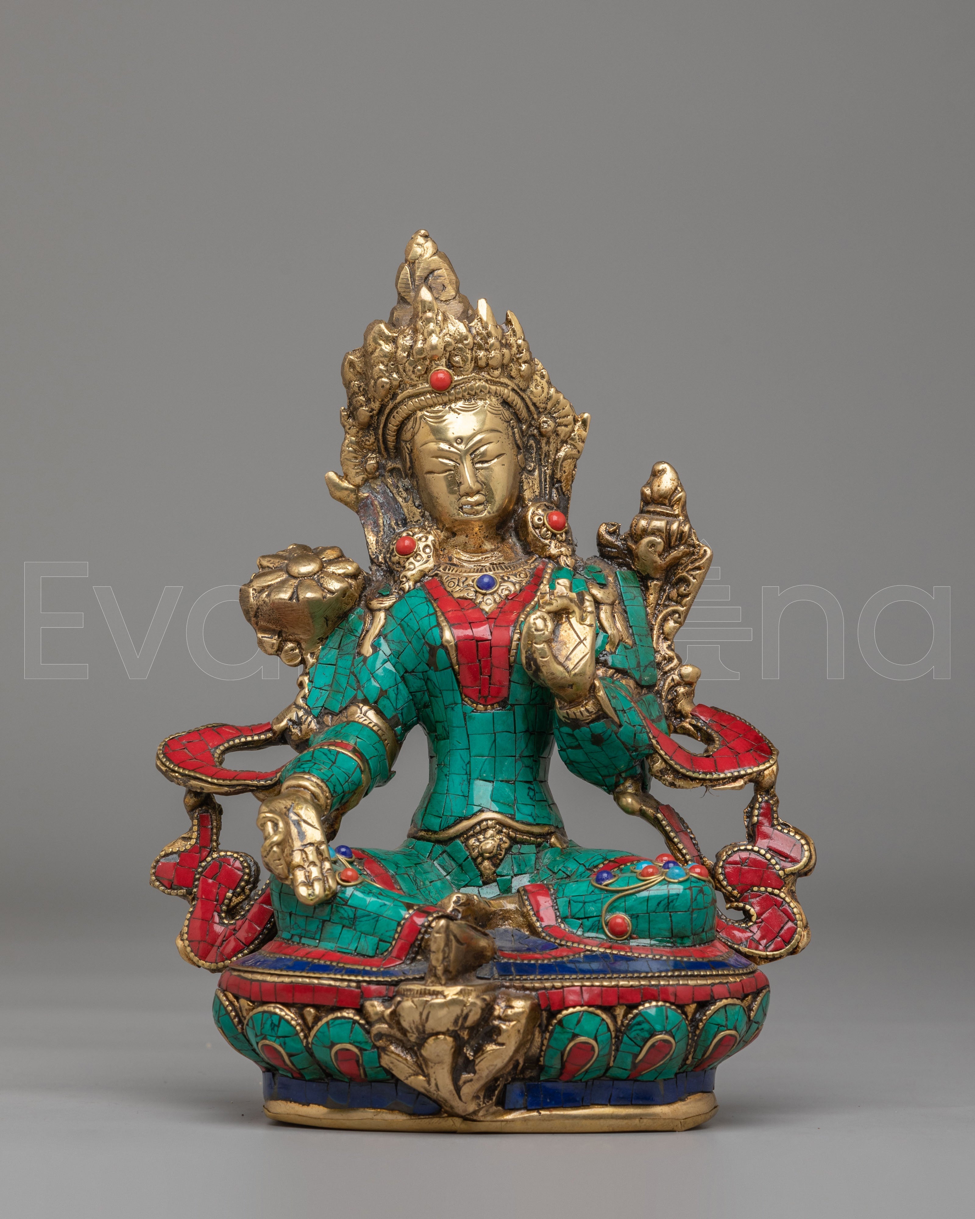 Spiritual Green Tara Deity Statue 