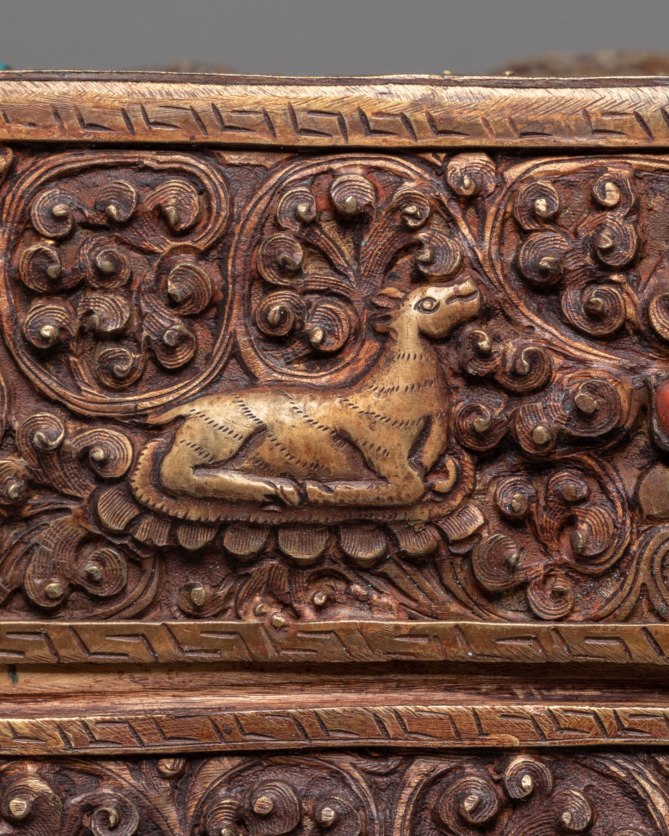 Avalokitesvara Carved Altar Box | Symbol of Wisdom